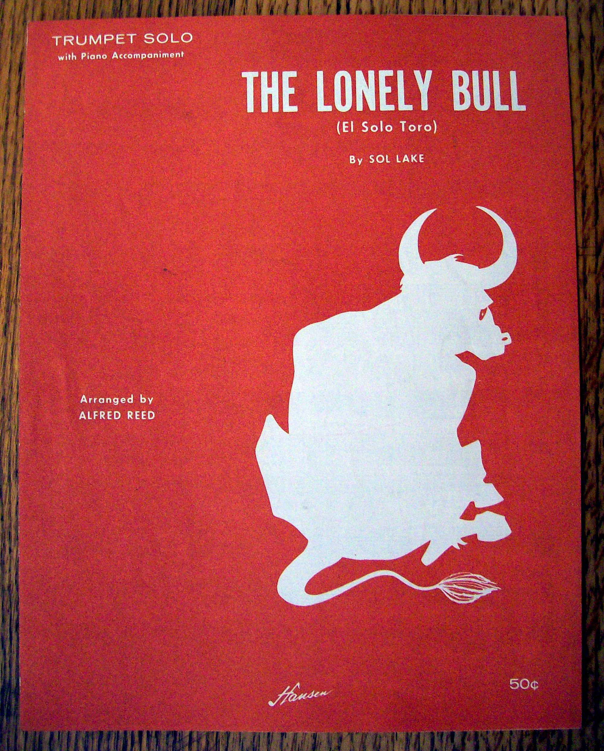 Sheet Music For 1962 The Lonely Bull (El Solo Toro)