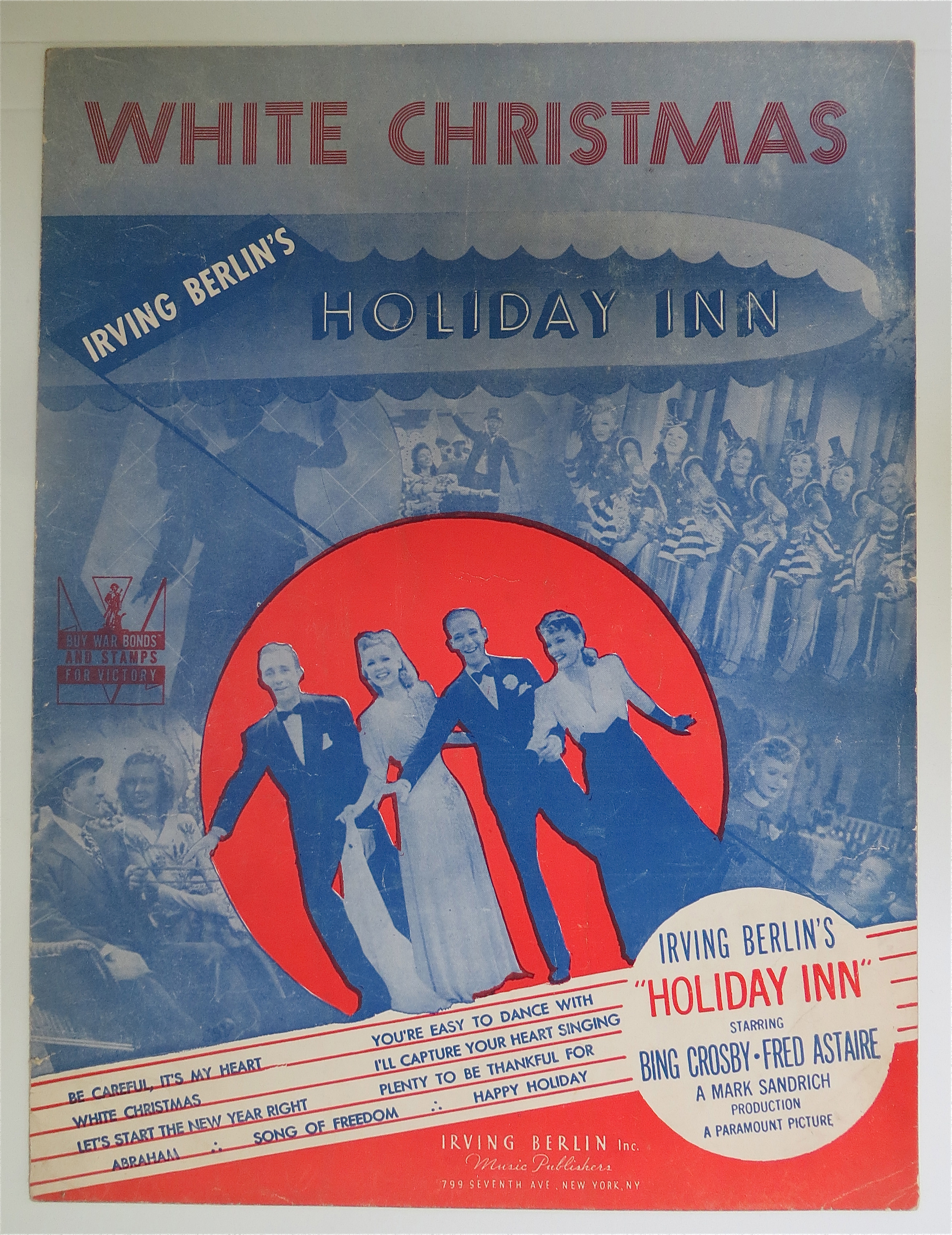 Sheet Music Of 1942 White Christmas By Irving Berlin
