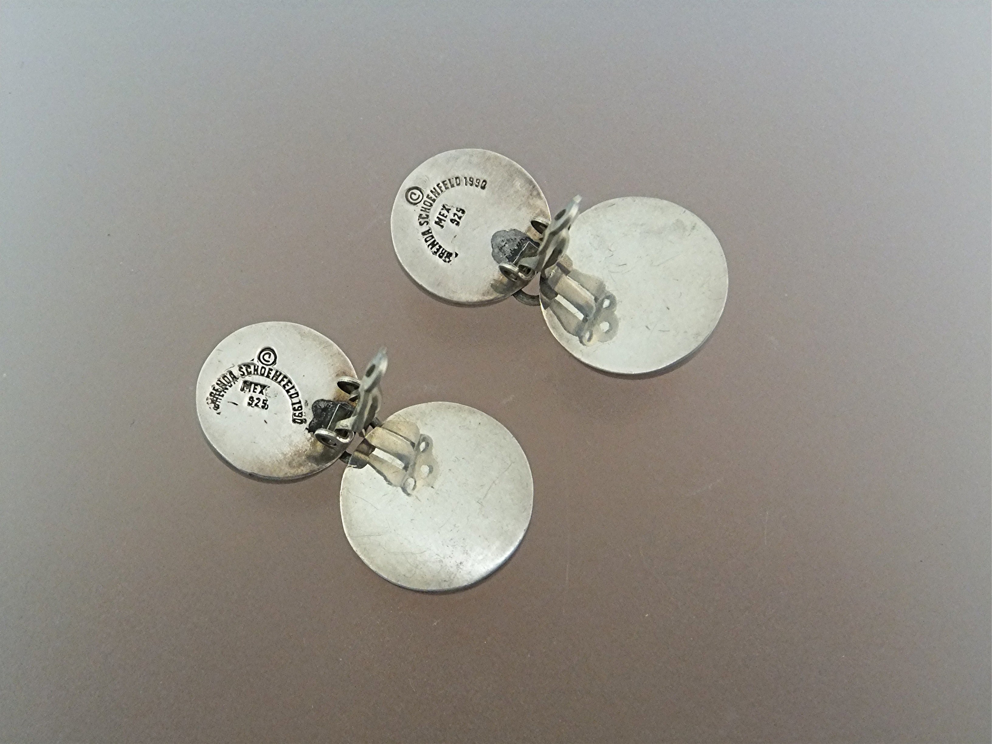 Earrings BRENDA SCHOENFELD Sterling Silver Mexico