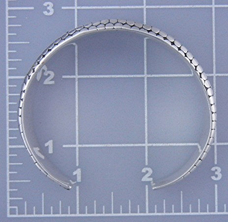 Bali Sterling Silver Dots Cuff Bacelet