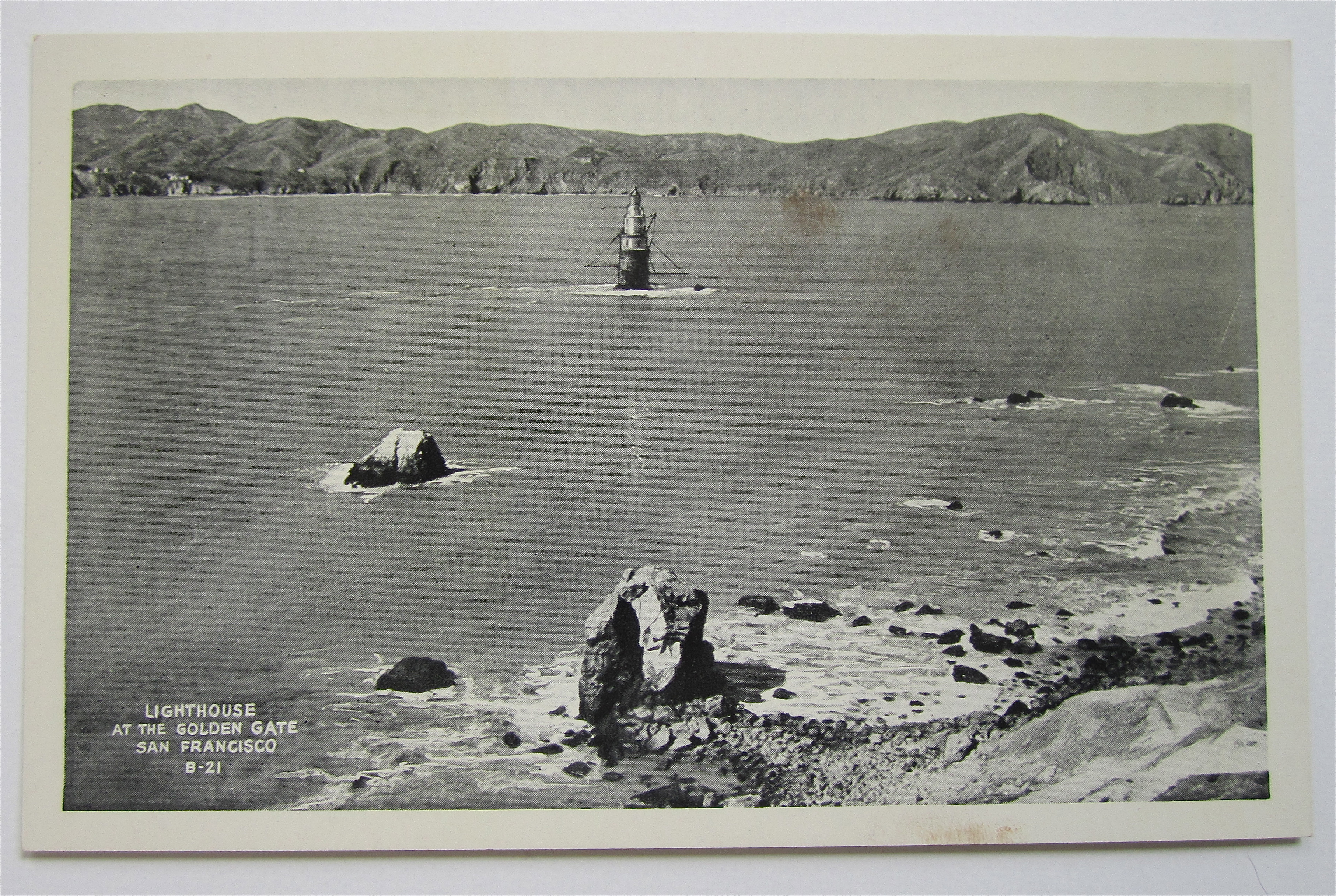 Lighthouse At The Golden Gate, San Francisco Postcard