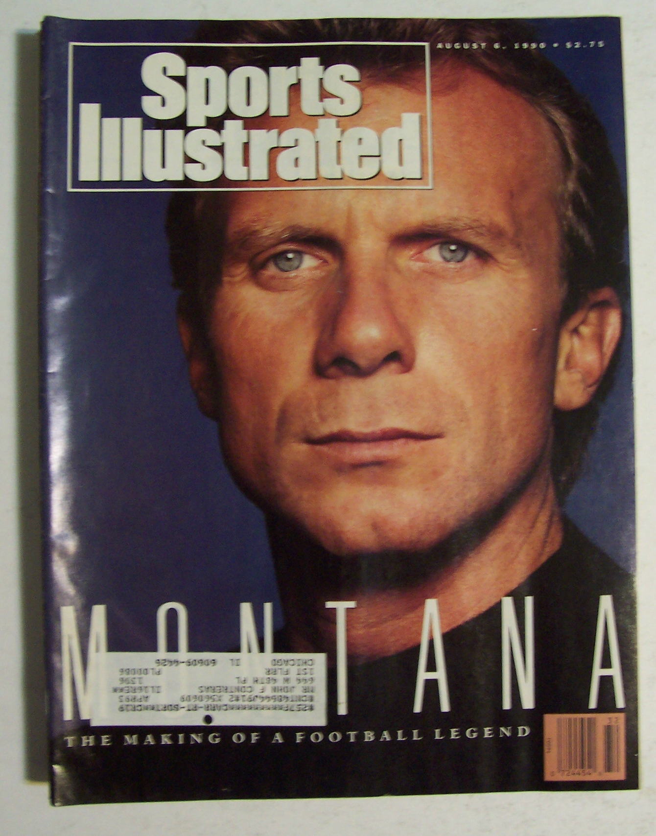Sports Illustrated Magazine-August 6, 1990-Joe Montana