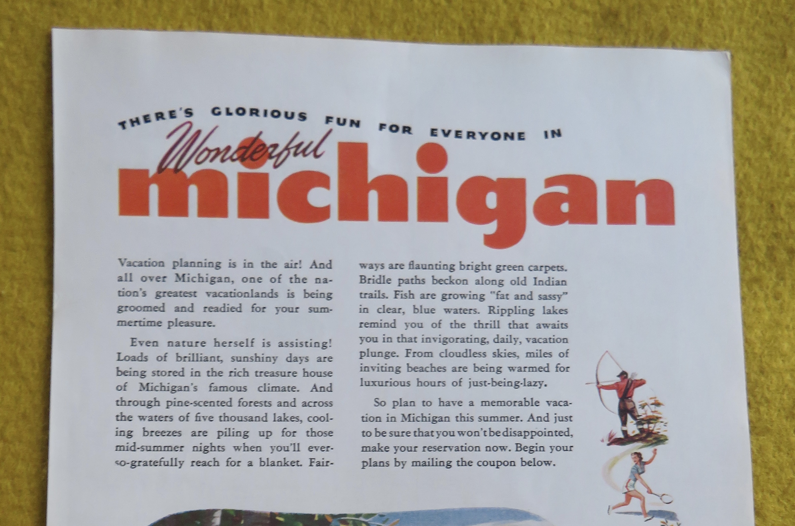 1946 Michigan with Man Catching Woman