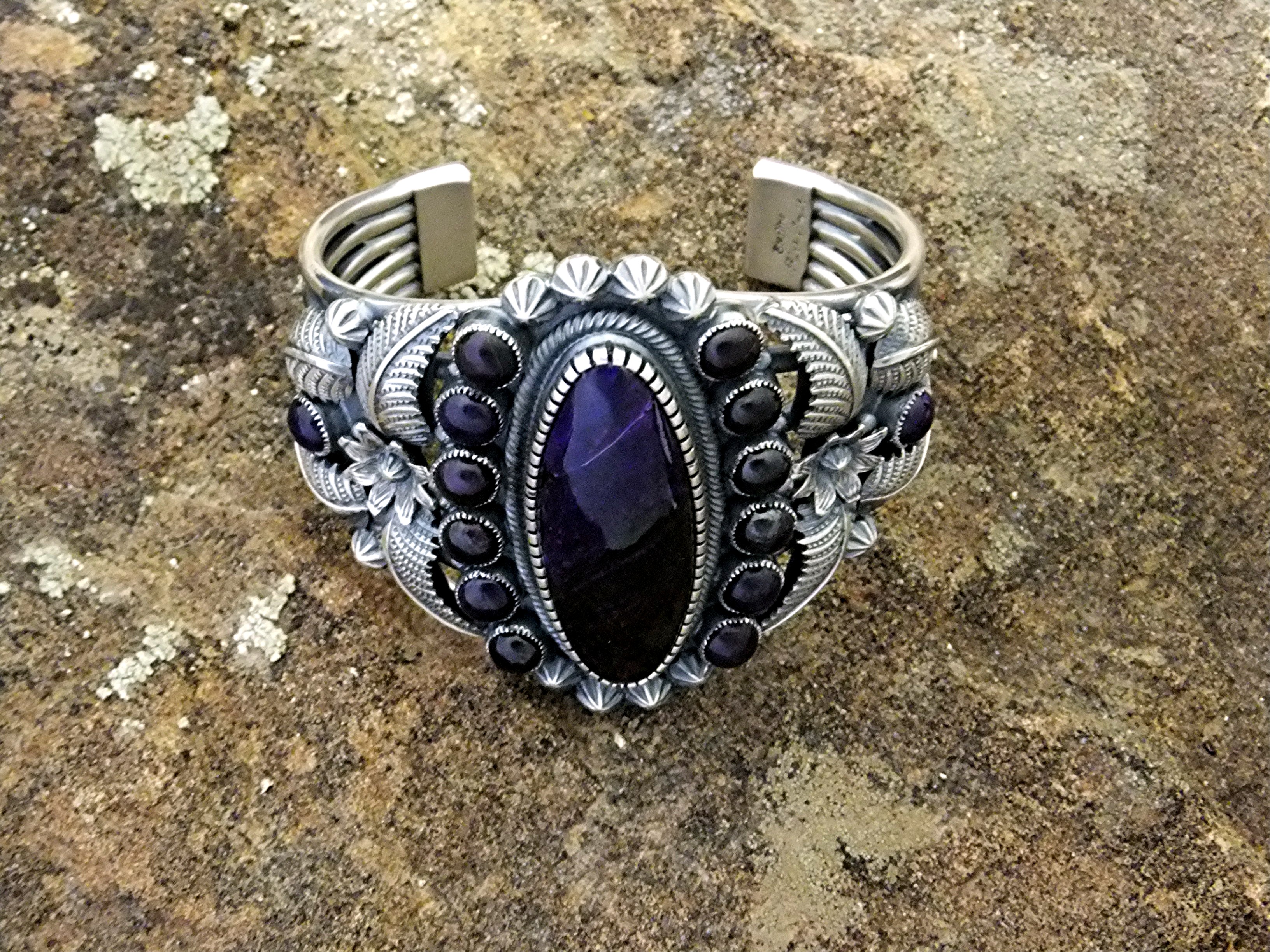 Kirk Smith RIP Charoite Sterling Silver Cuff