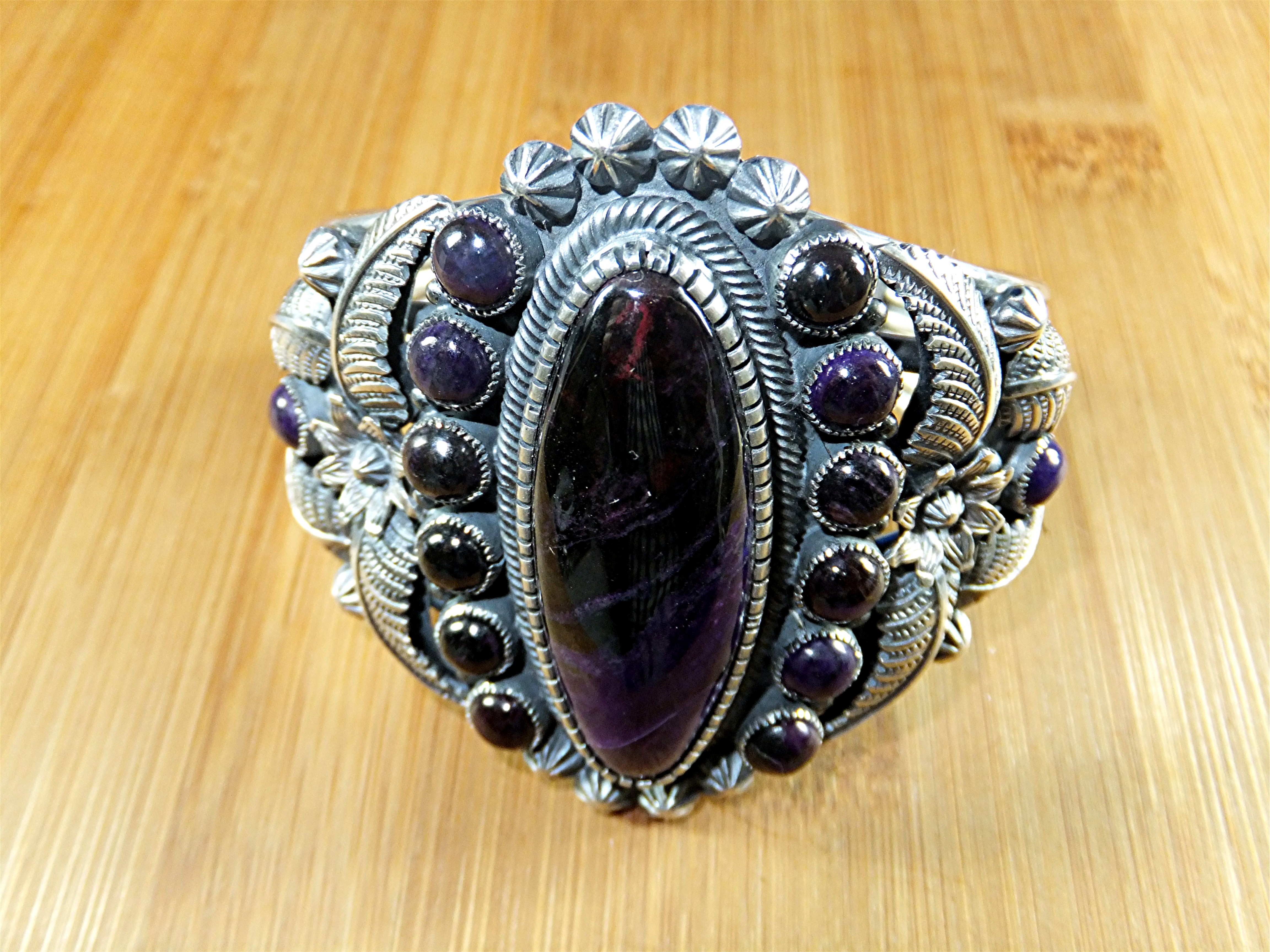 Kirk Smith RIP Charoite Sterling Silver Cuff
