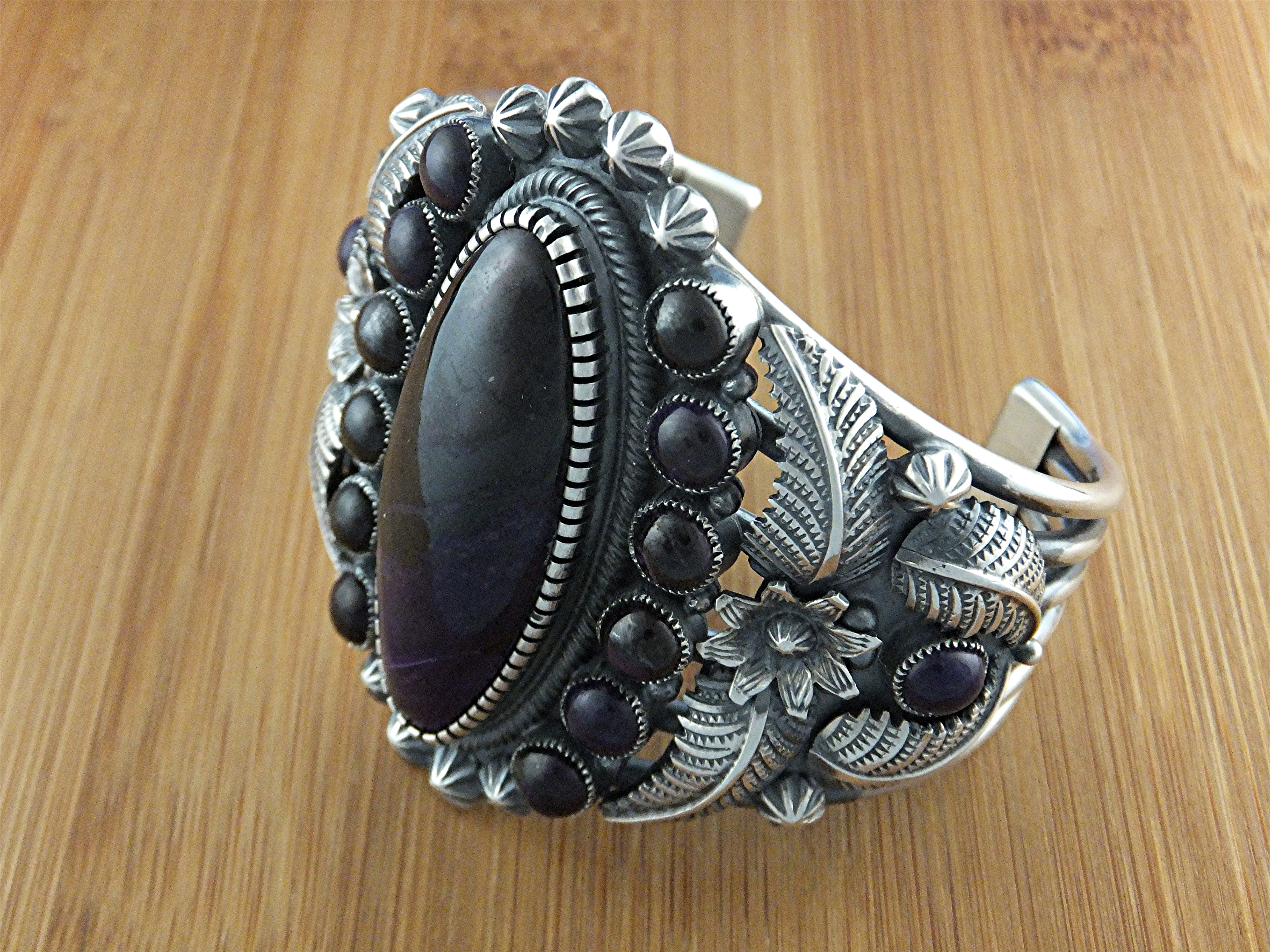 Kirk Smith RIP Charoite Sterling Silver Cuff