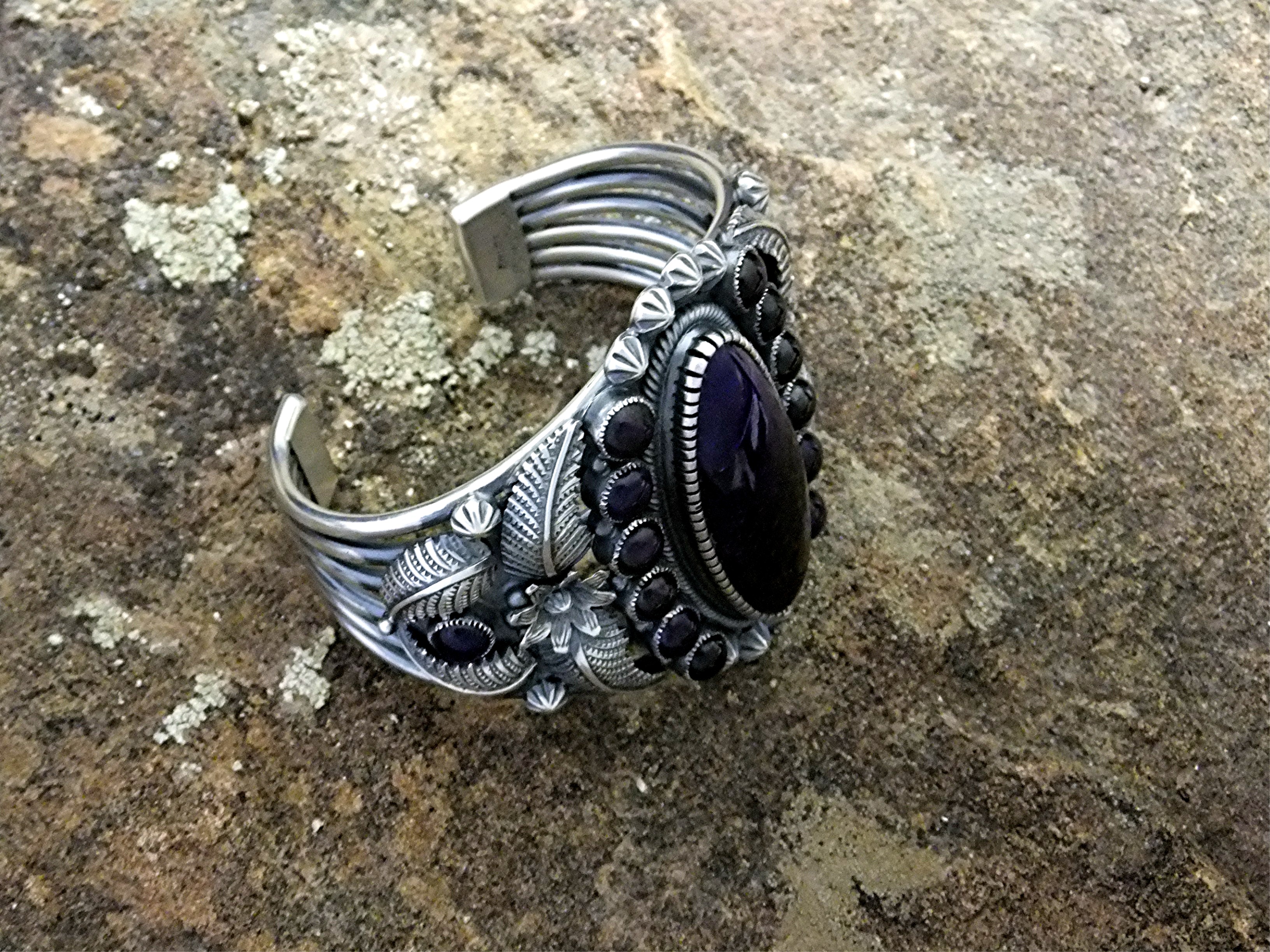 Kirk Smith RIP Charoite Sterling Silver Cuff