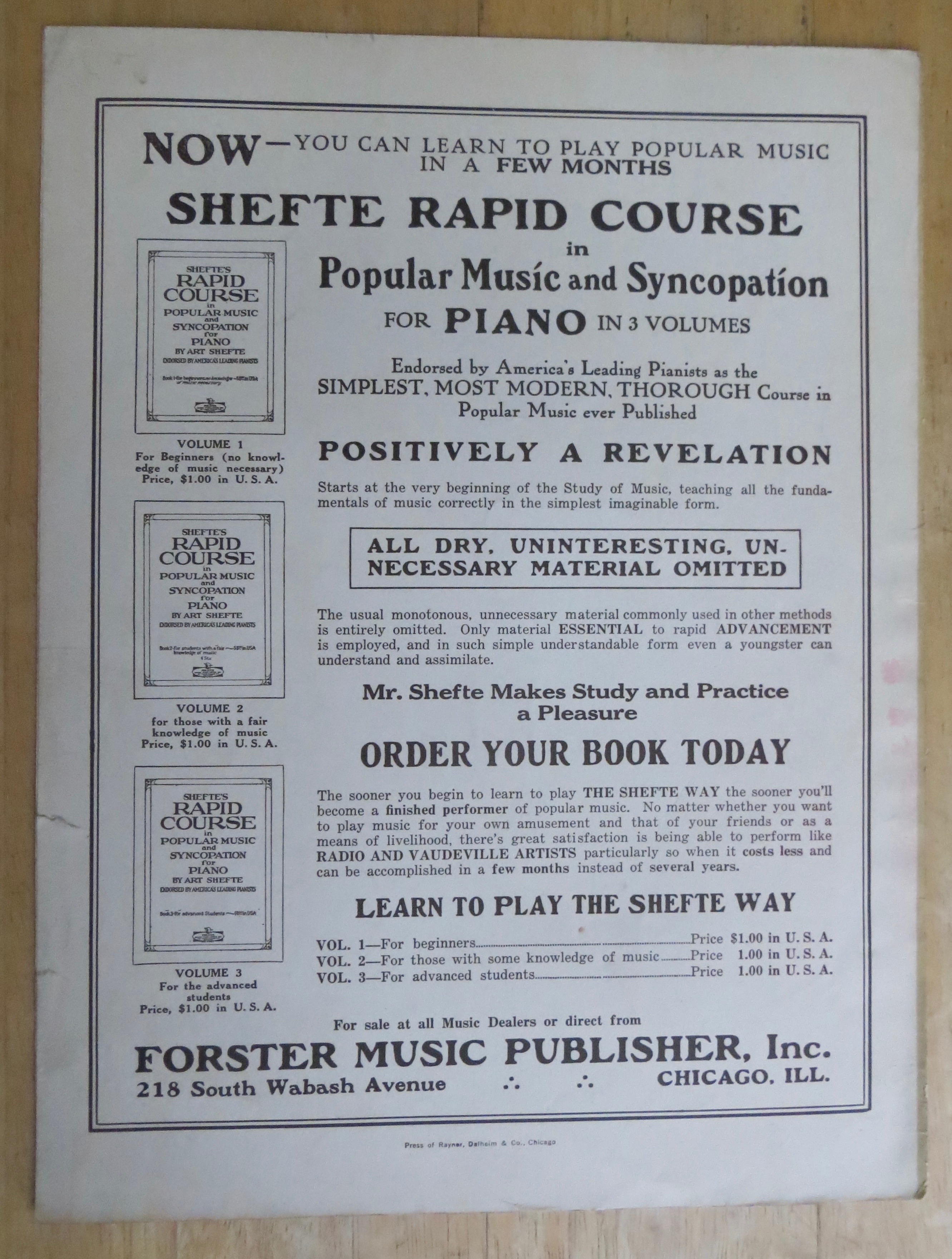 1927 Tomorrow Sheet Music By Hirsch, Spitalny & Wichita