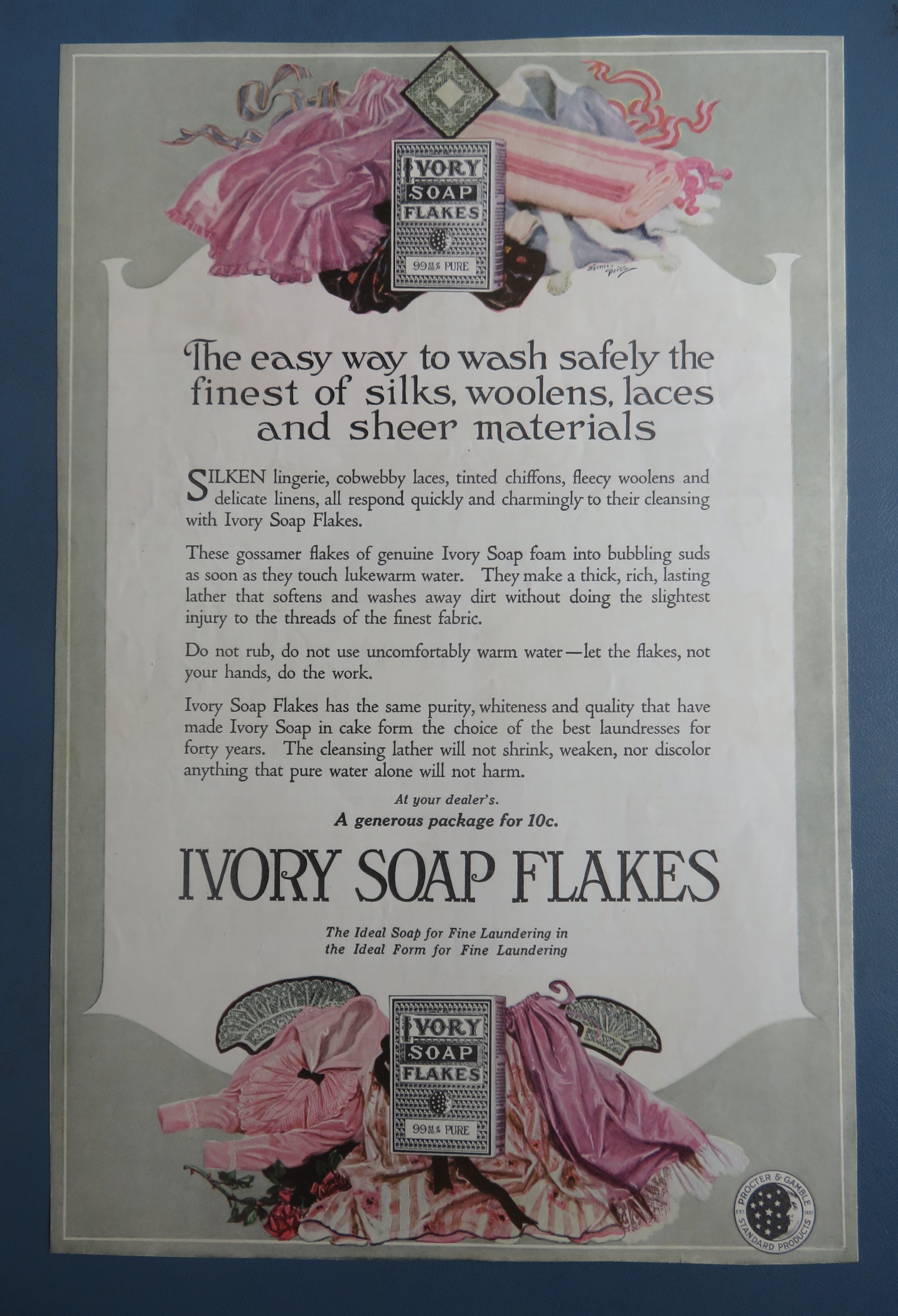 1919 Ivory Soap Flakes with Easy Way To Wash