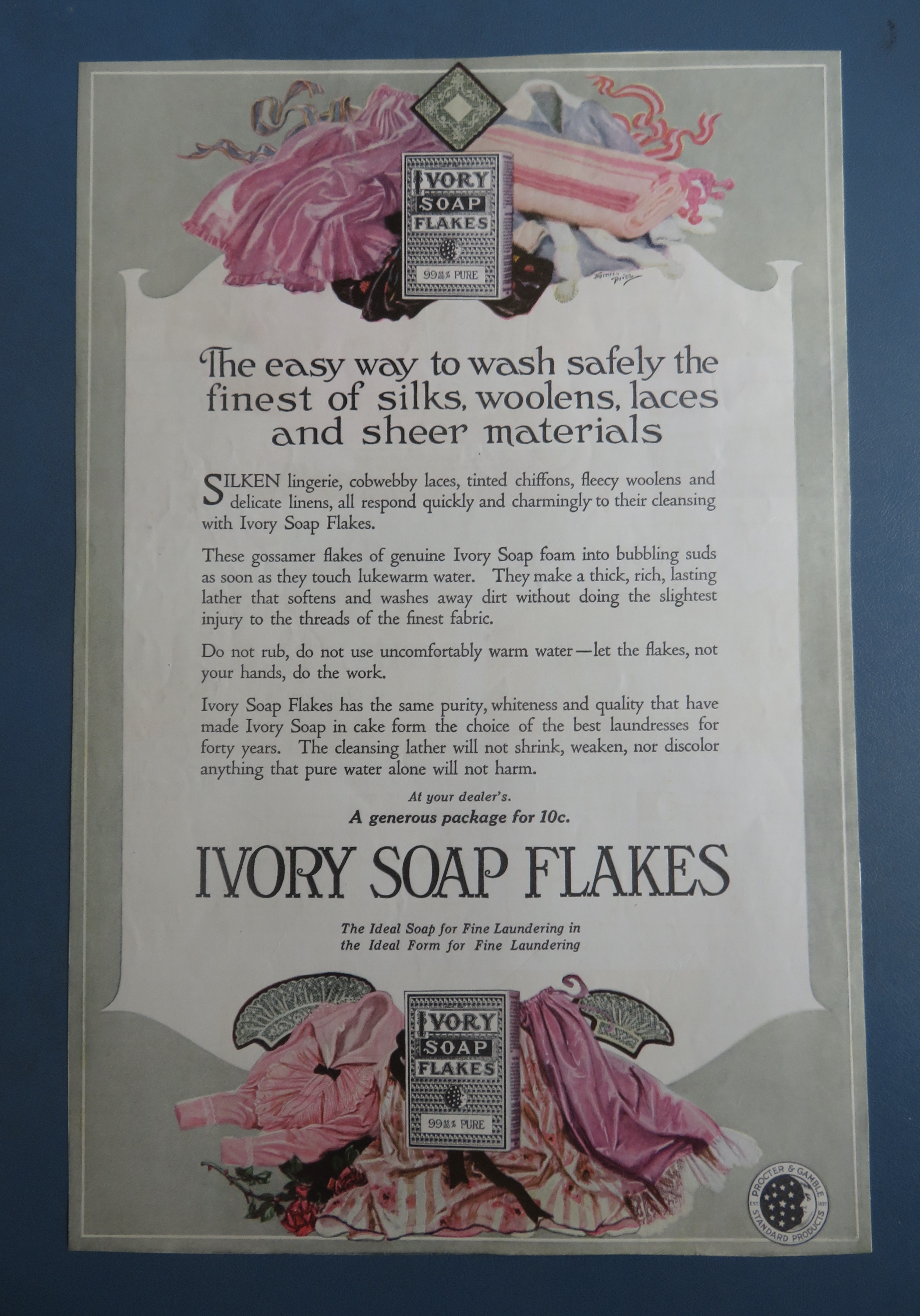 1919 Ivory Soap Flakes with Easy Way To Wash