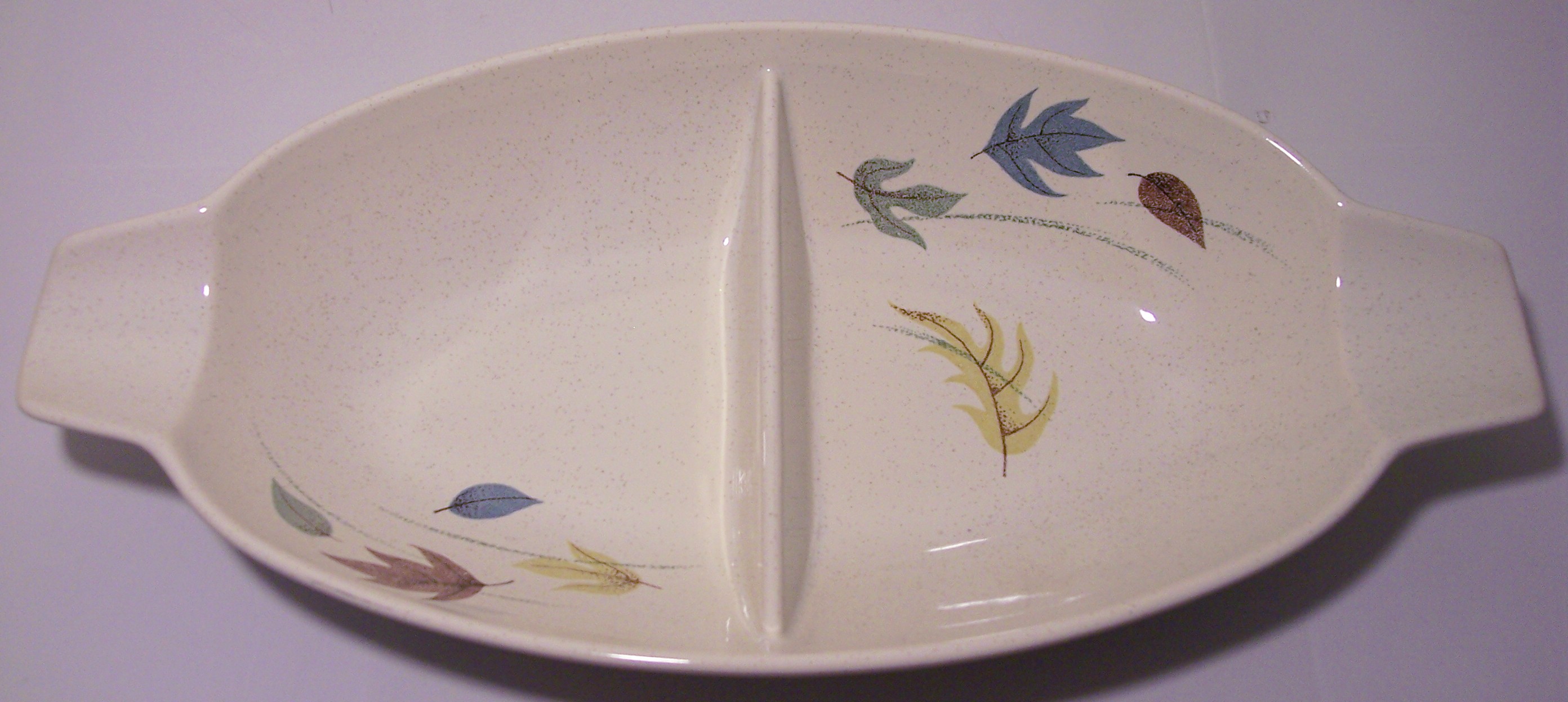 Franciscan Pottery Autumn Divided Vegetable Bowl