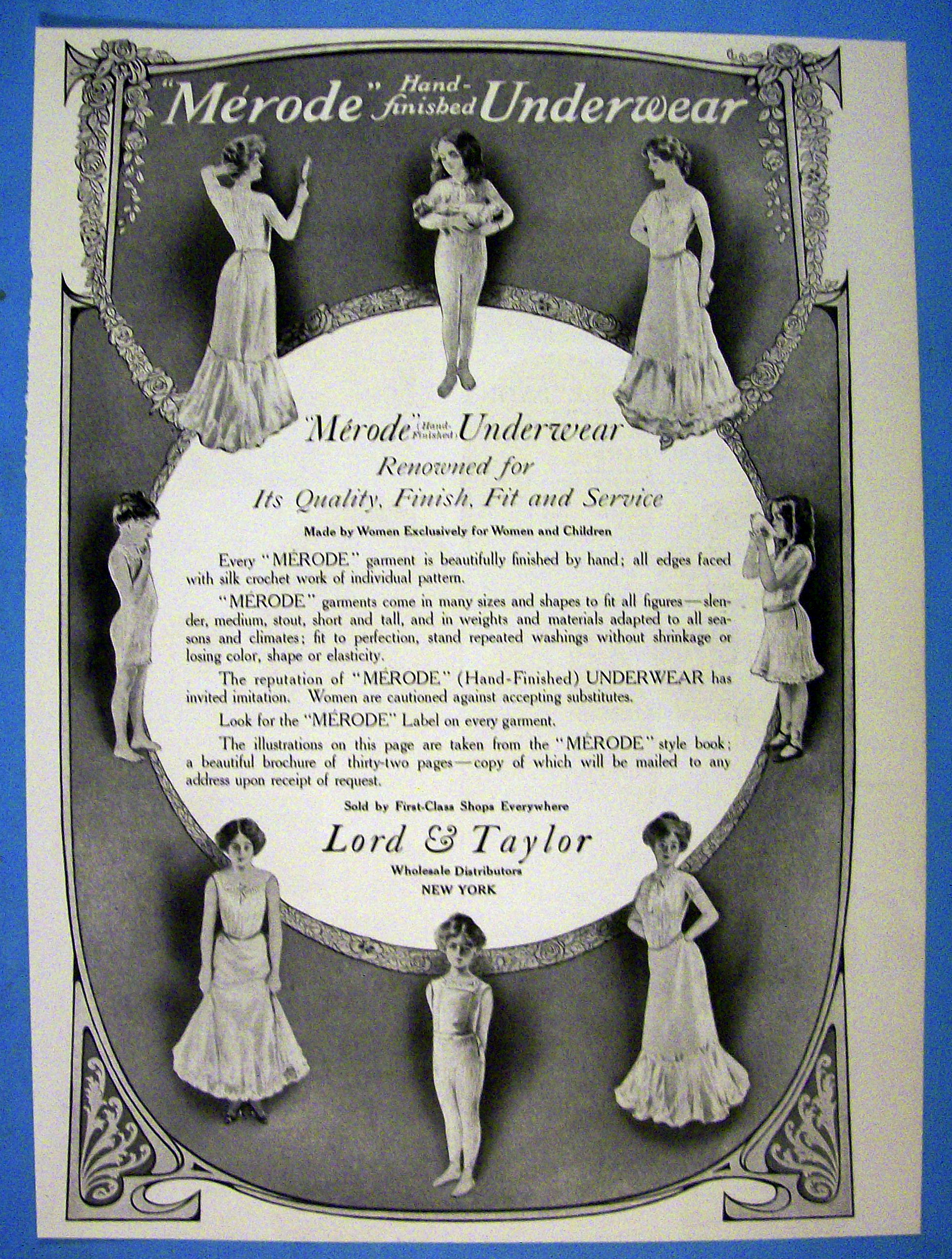 1907 Merode Underwear with Different Women