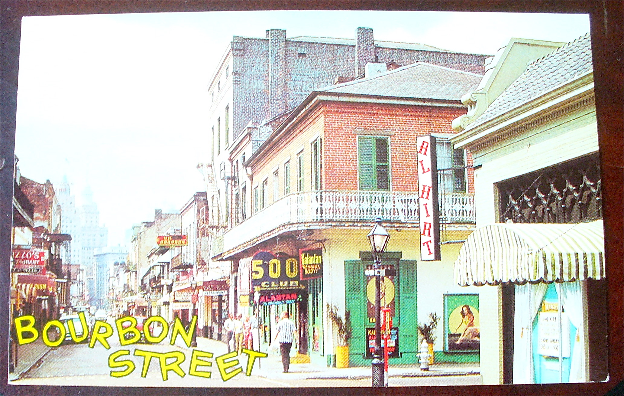 Bourbon Street, New Orleans Postcard