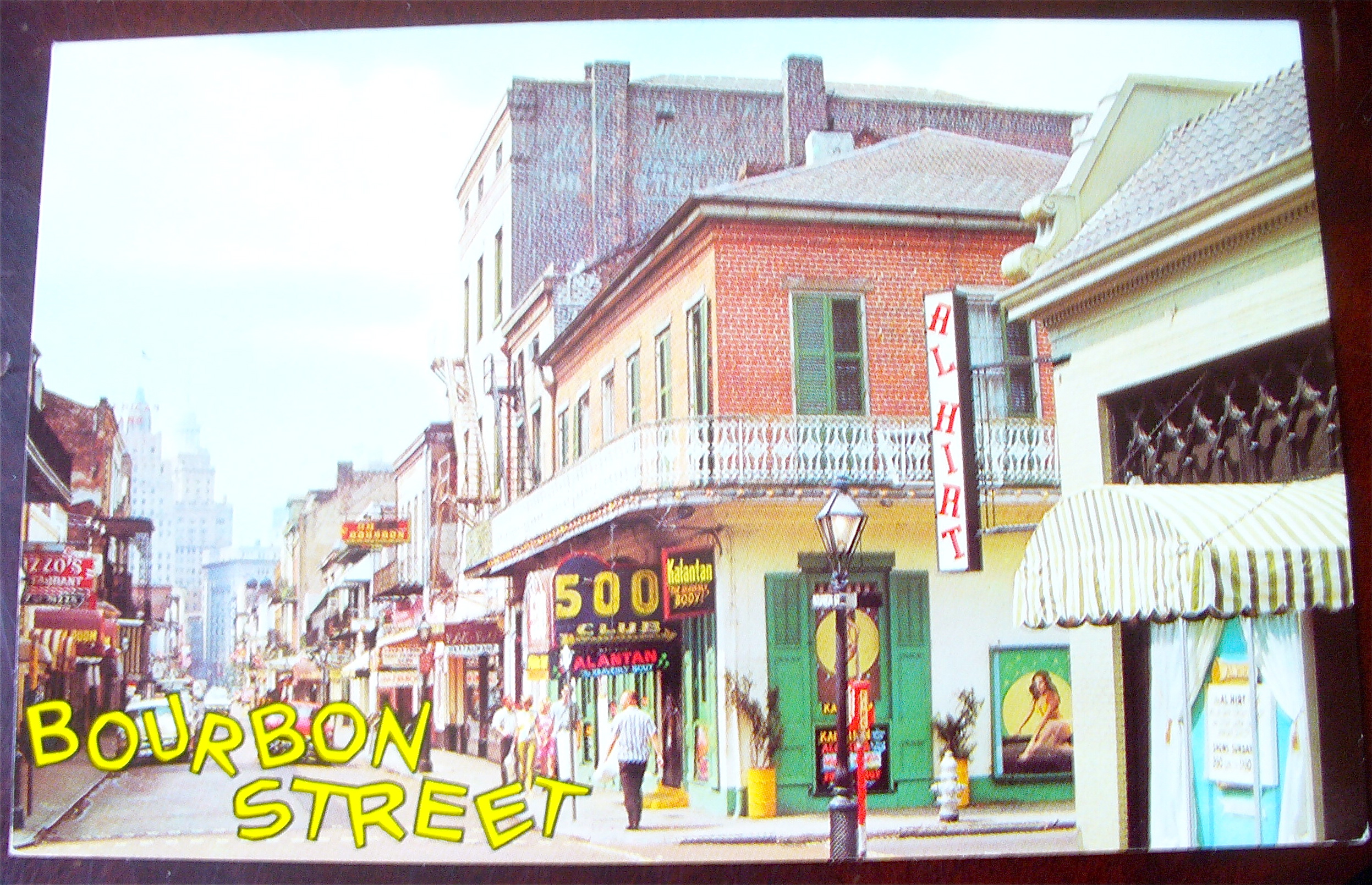 Bourbon Street, New Orleans Postcard