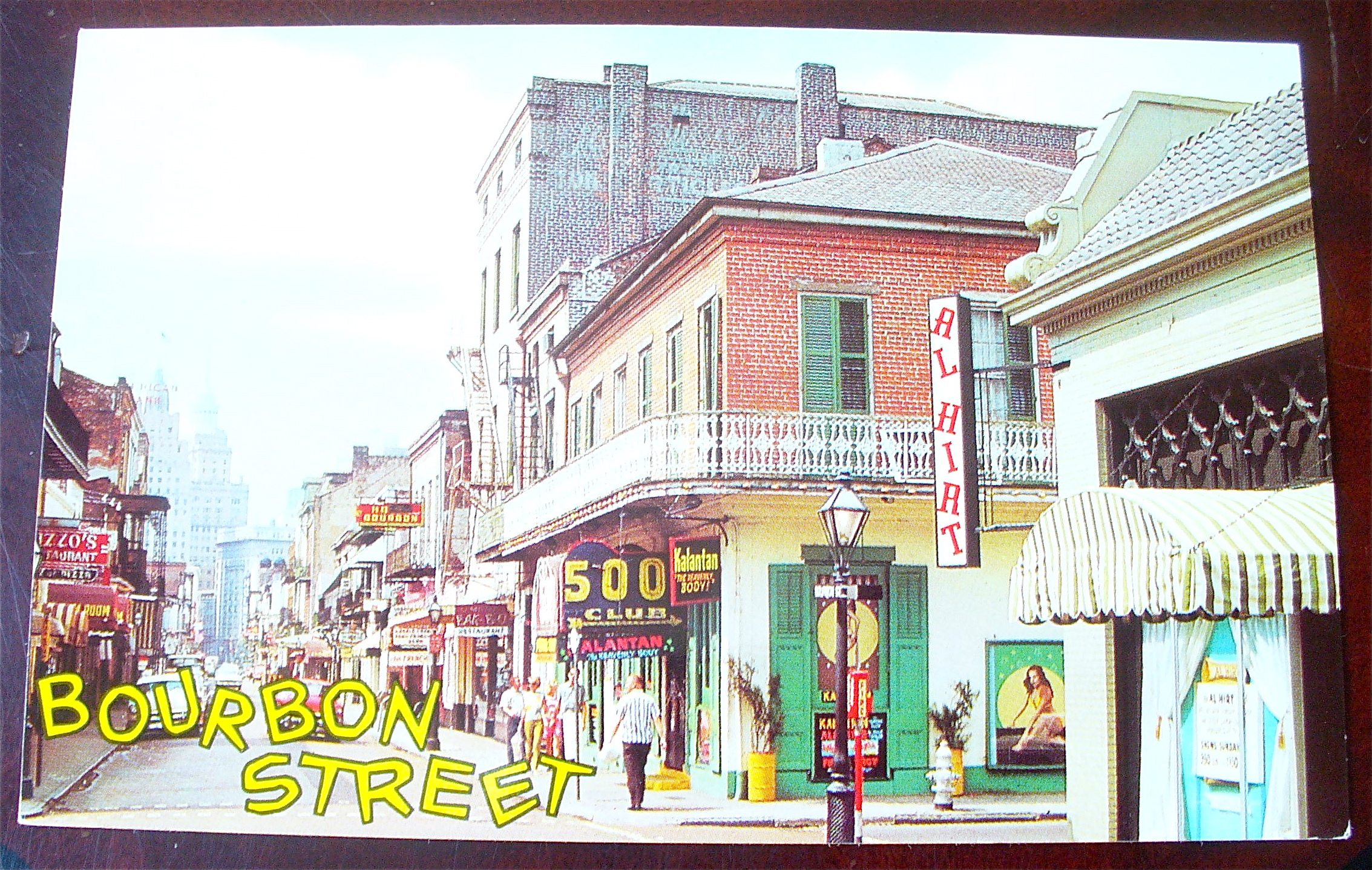 Bourbon Street, New Orleans Postcard