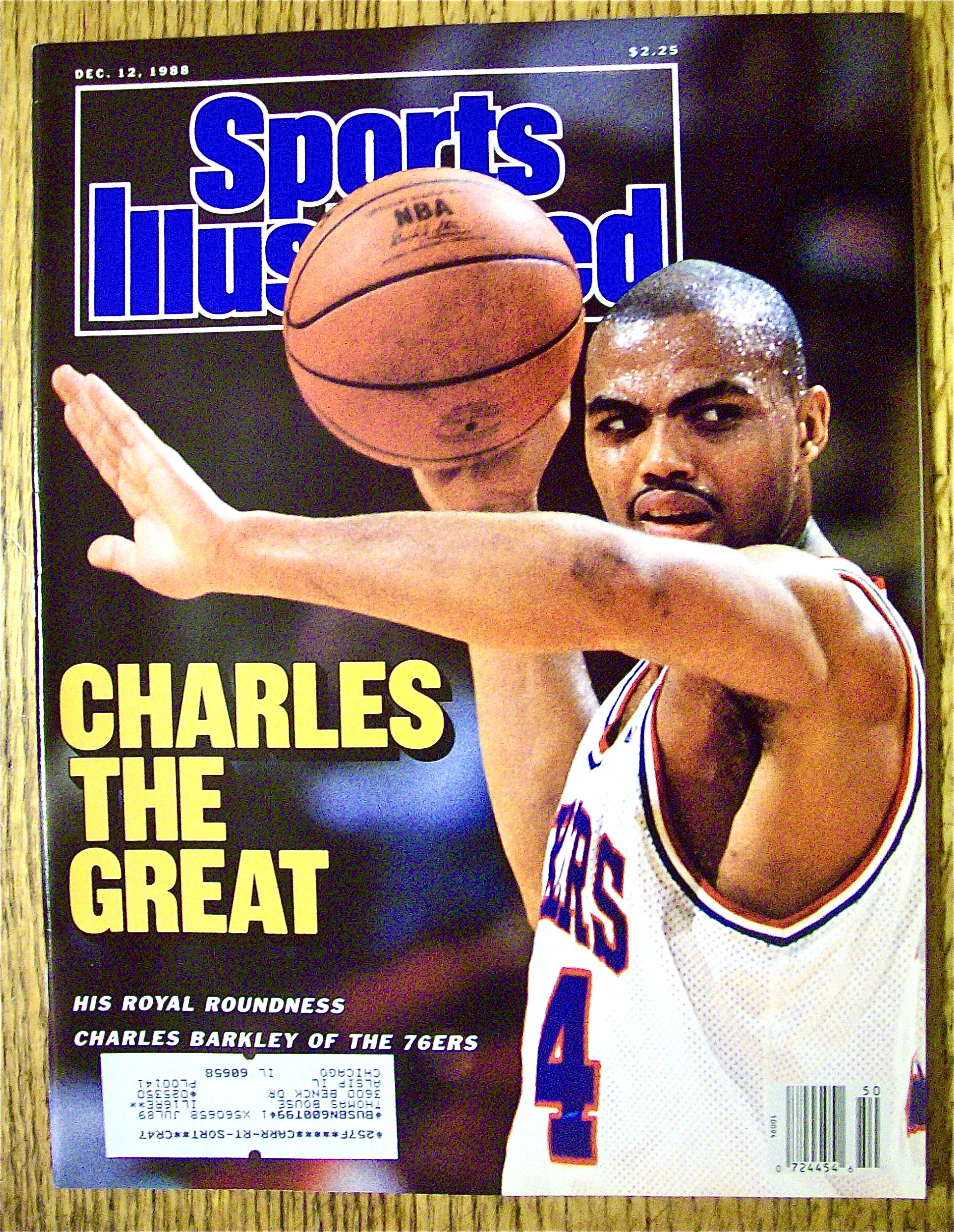 Sports Illustrated Magazine December 12, 1988 C Barkley