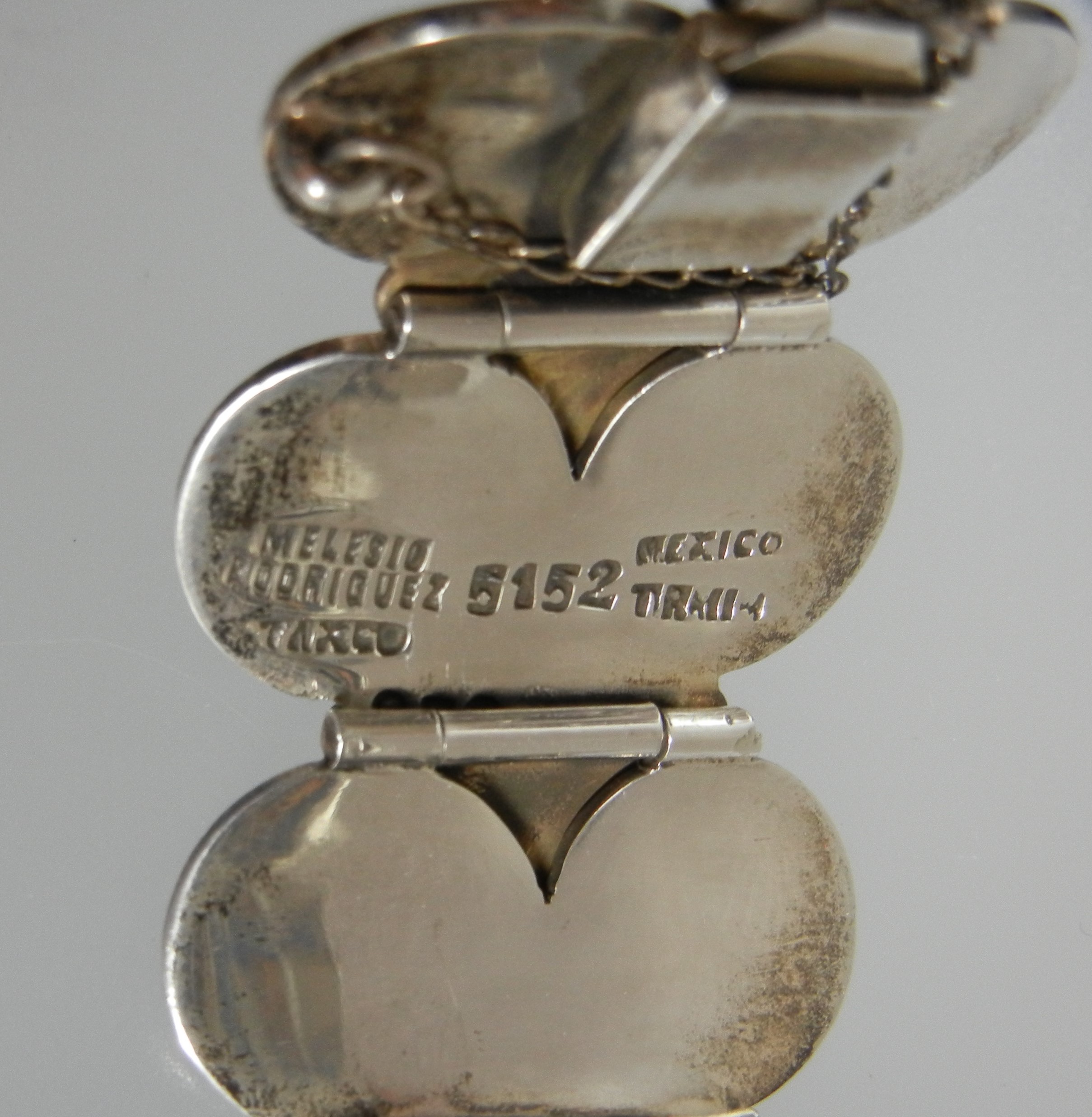Taxco Mexico Sterling Silver Bracelet Meliseo Rodriguez