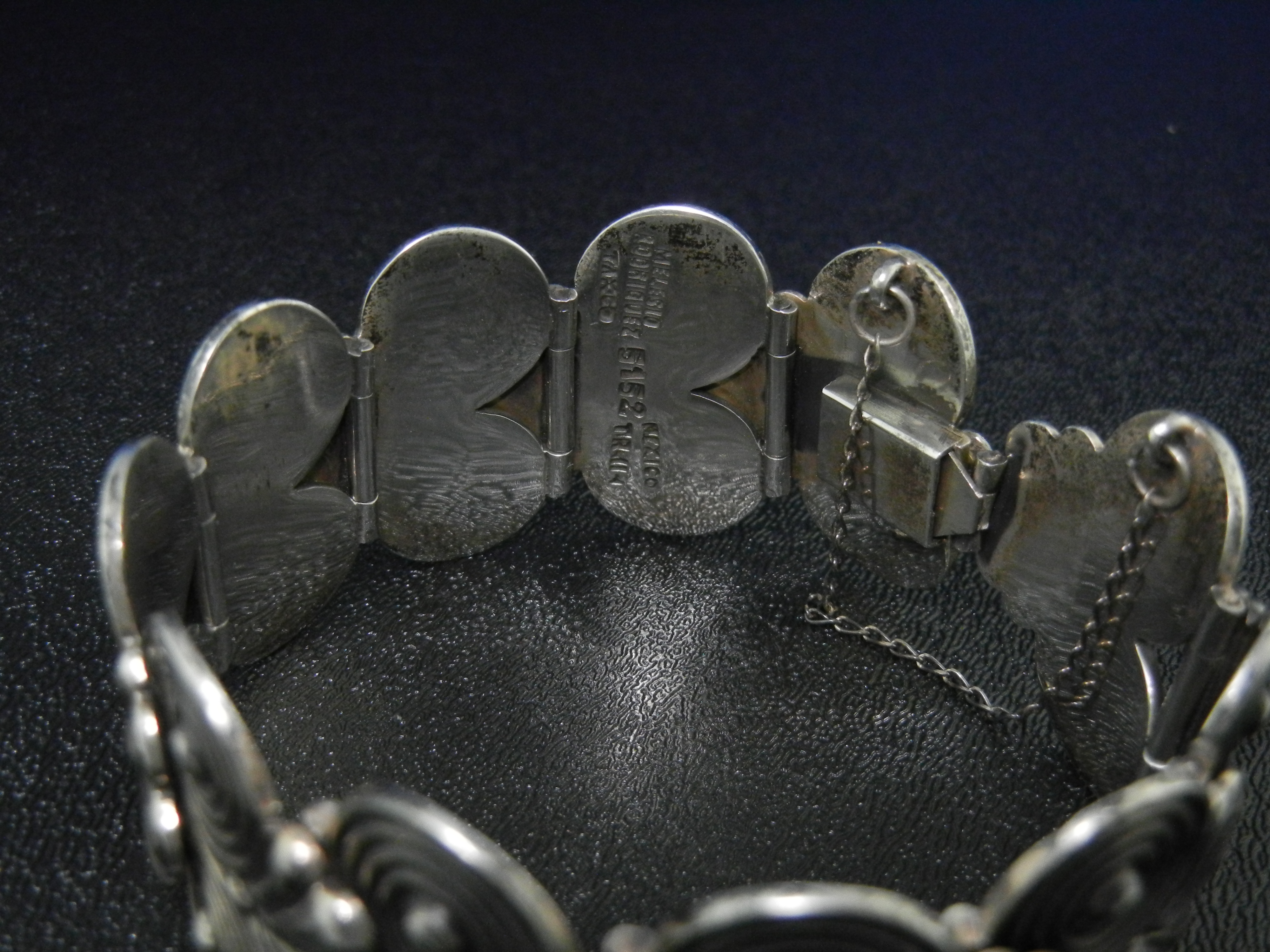 Taxco Mexico Sterling Silver Bracelet Meliseo Rodriguez