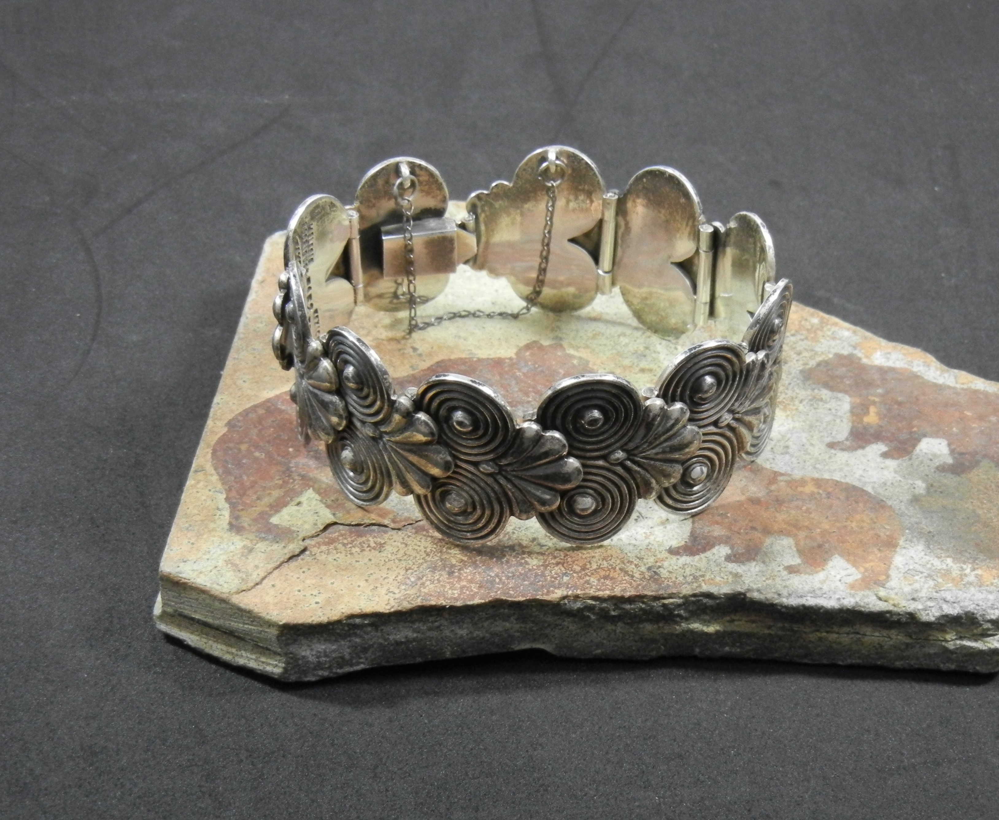 Taxco Mexico Sterling Silver Bracelet Meliseo Rodriguez