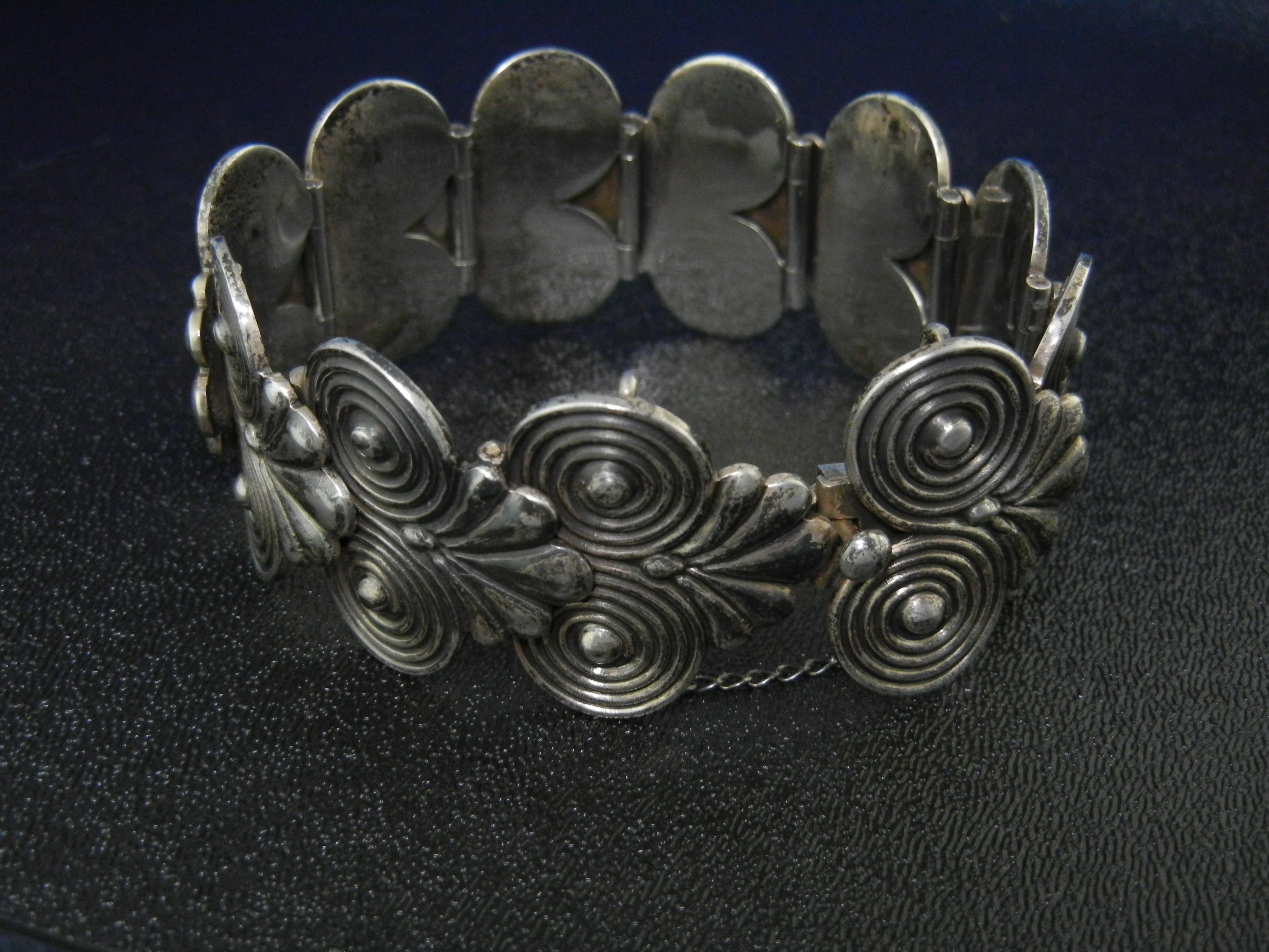 Taxco Mexico Sterling Silver Bracelet Meliseo Rodriguez