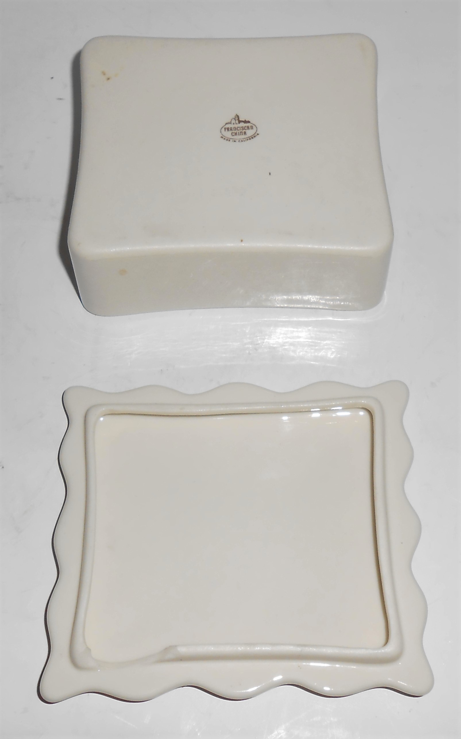 Franciscan Pottery Fine China Fremont Cigarette Box