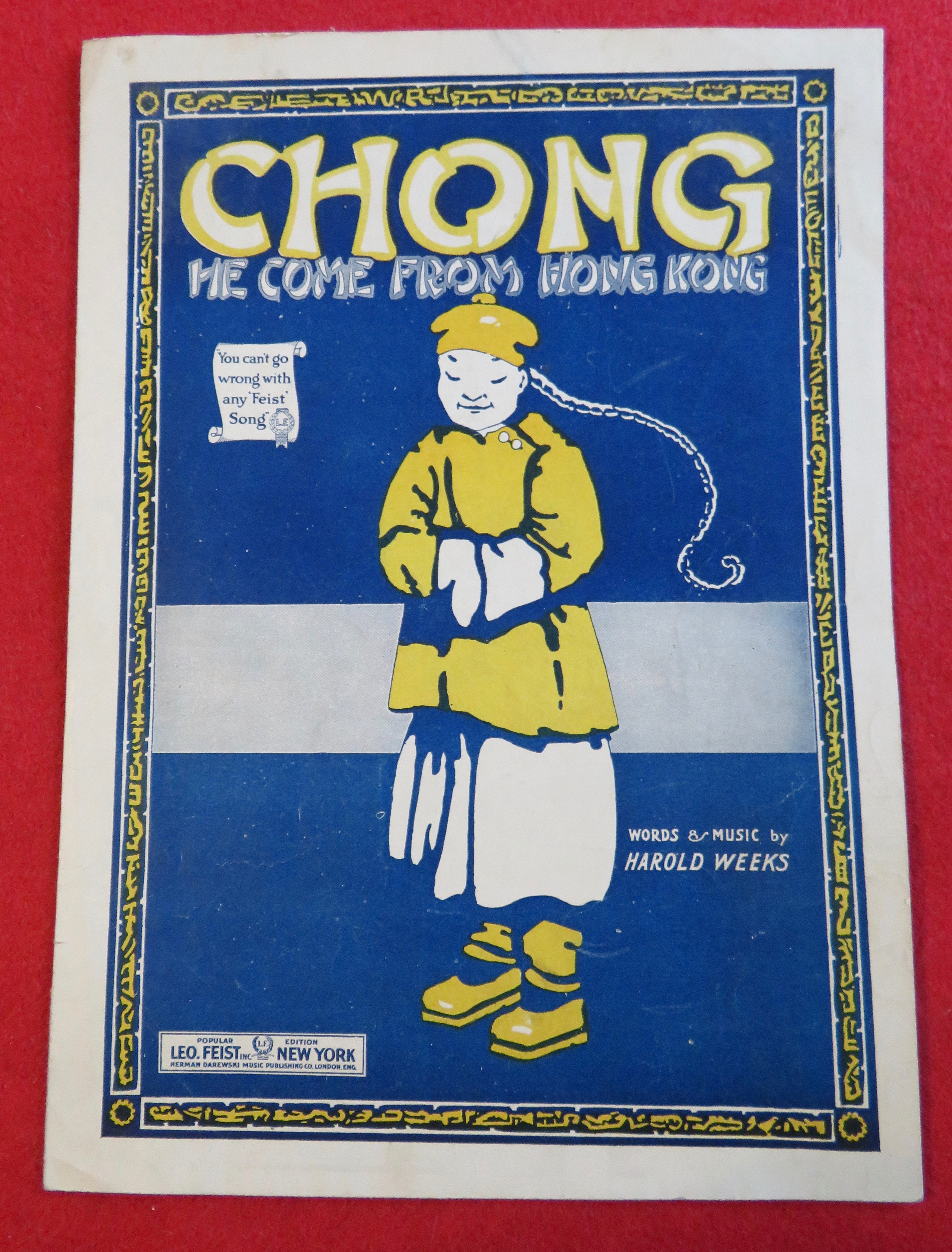 1919 Chong He Come From Hong Kong