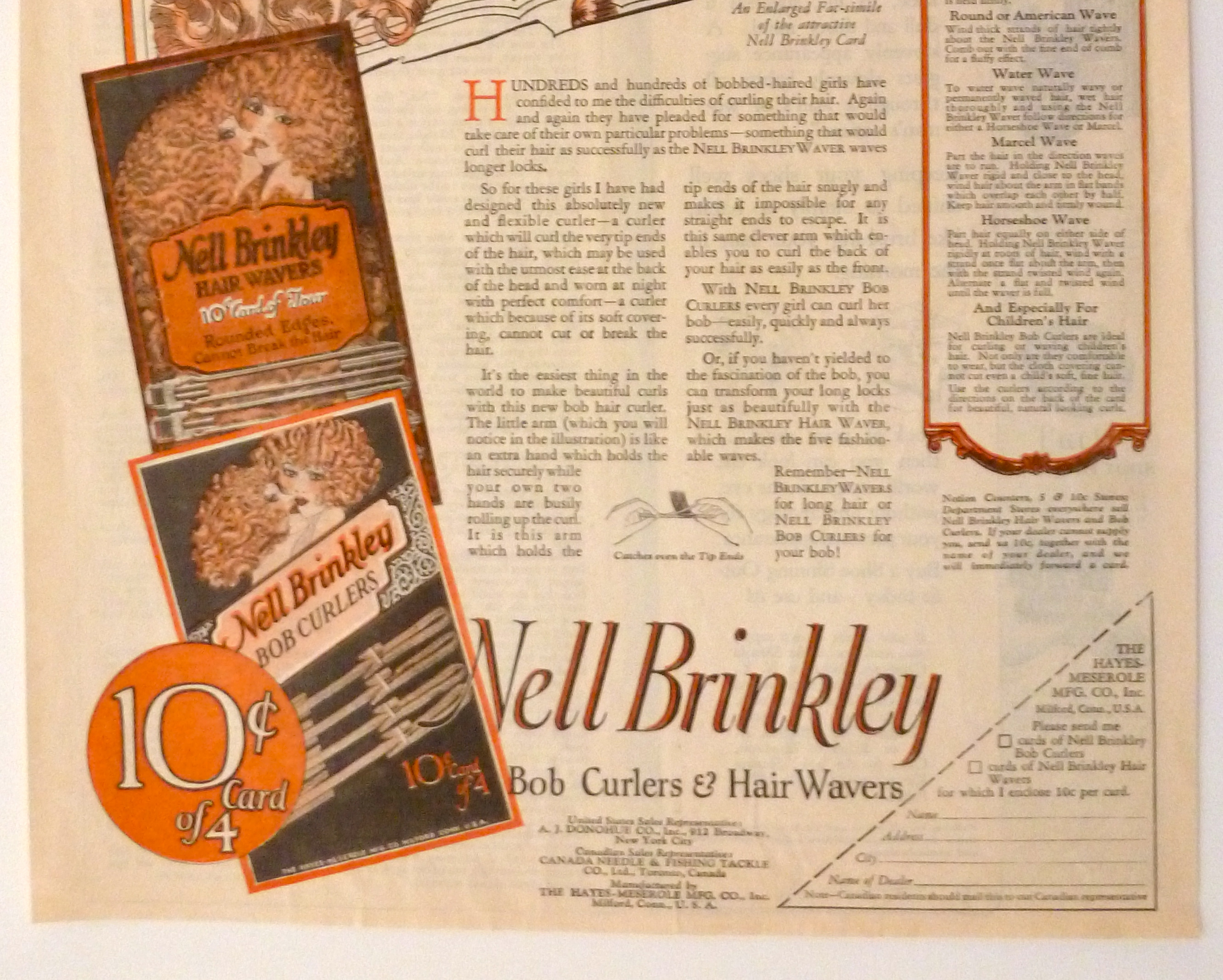 1924 Nell Brinkley Bob Curlers & Hair Wavers w/Women