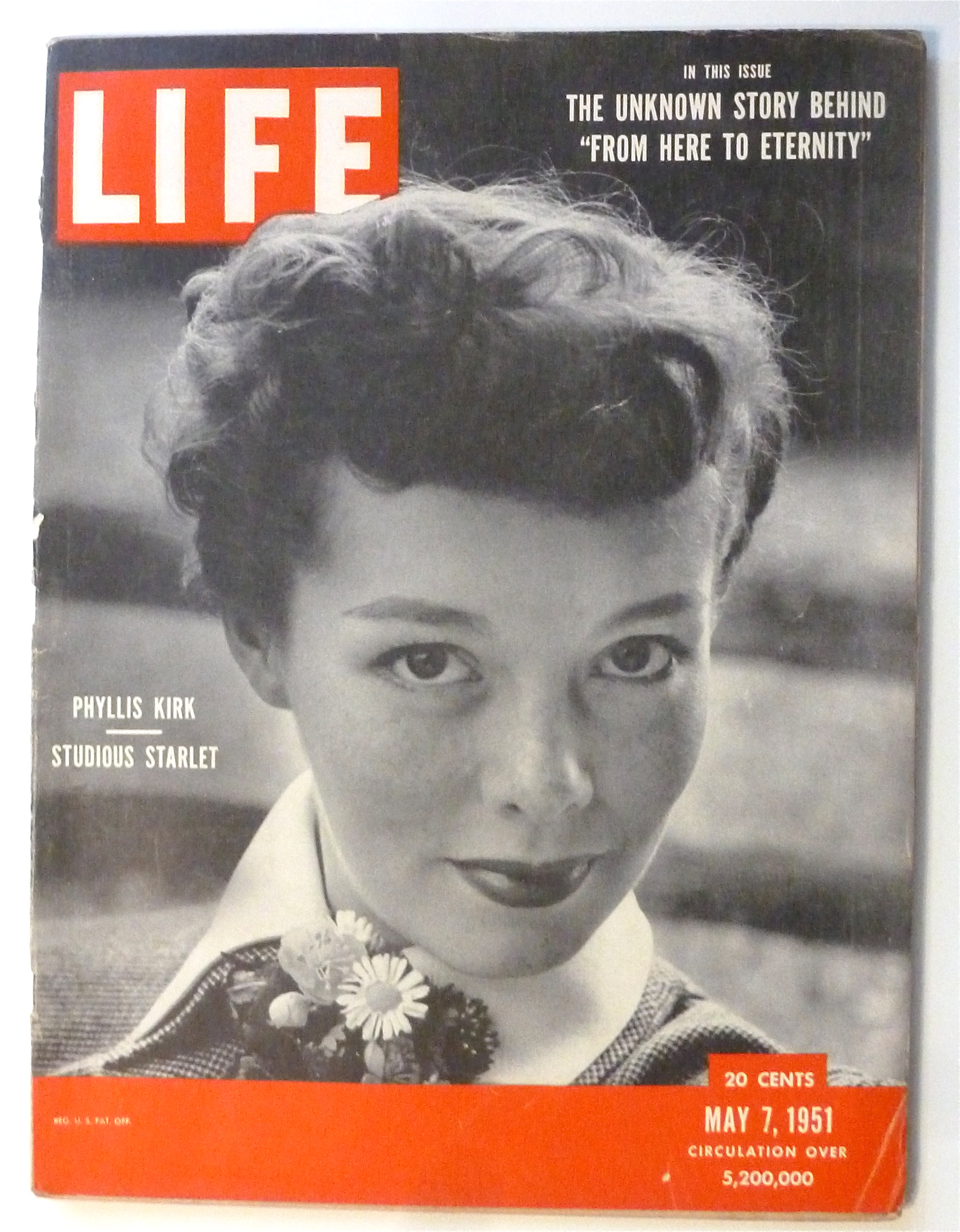 Life Magazine-May 7, 1951-Phyllis Kirk:Studious Starlet