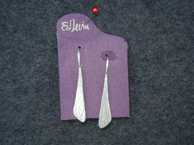 Designer Sterling Silver Ed Levin Atlantis Hook Earring