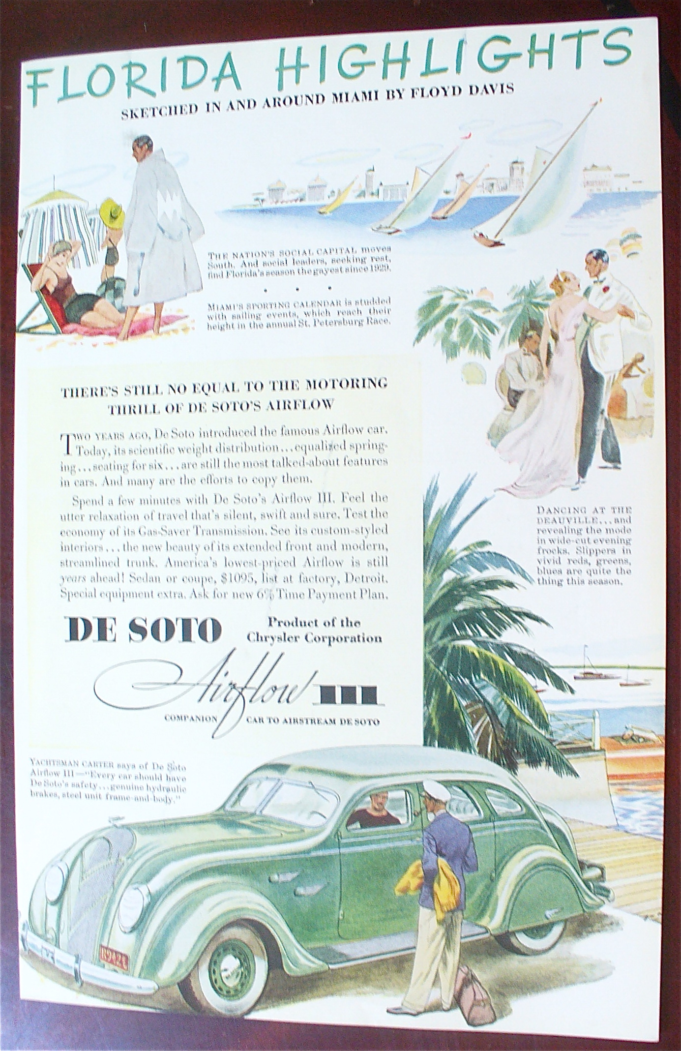 1936 Florida Highlights with the De Soto Airflow III