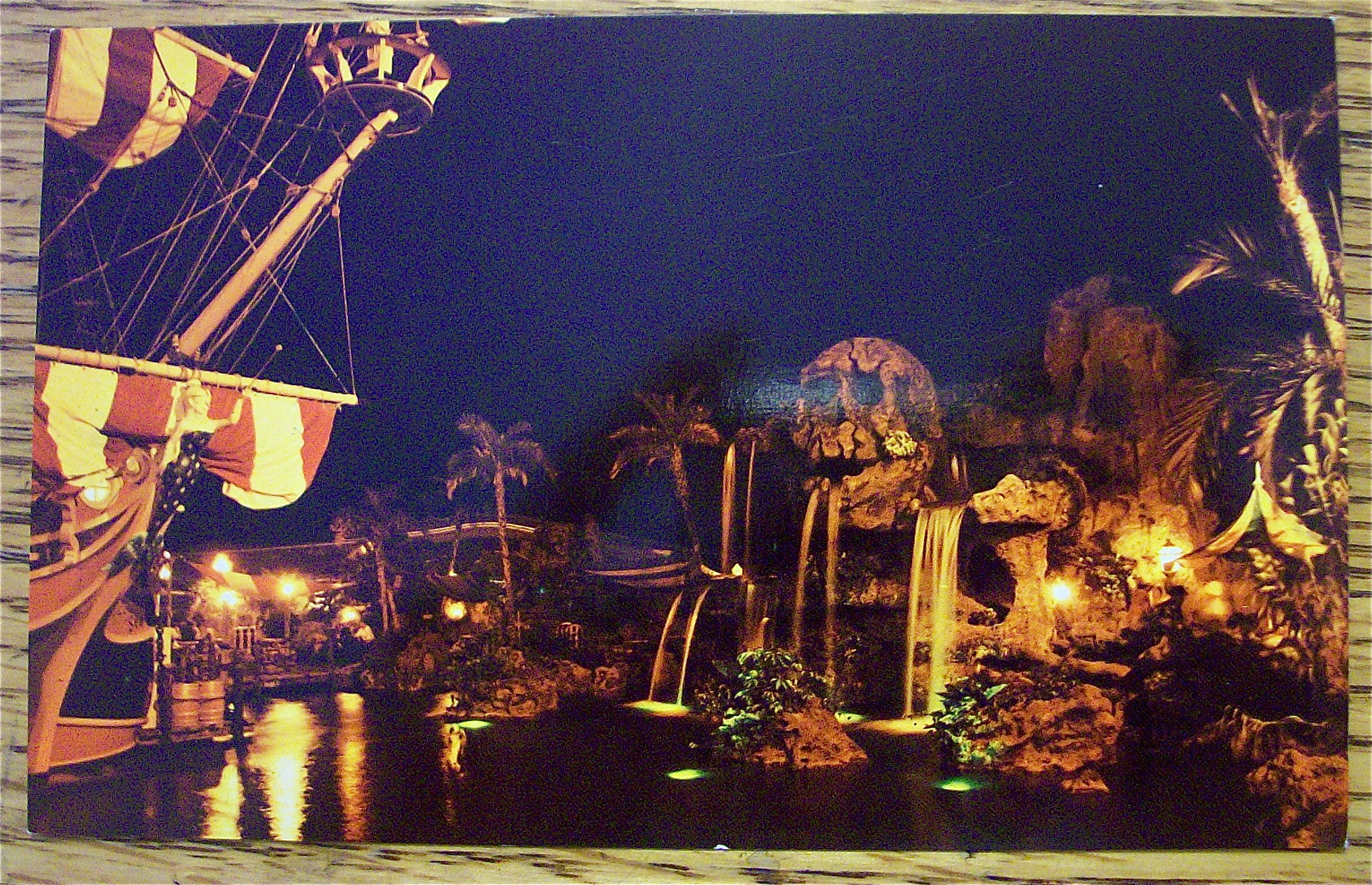 Pirate's Cove At Night Postcard (Magic Kingdom)