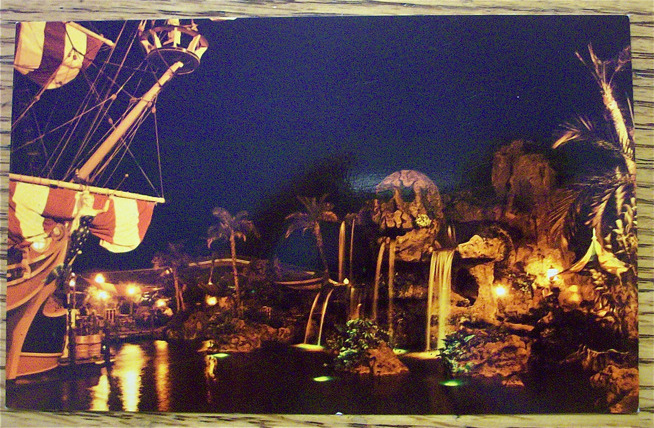 Pirate's Cove At Night Postcard (Magic Kingdom)