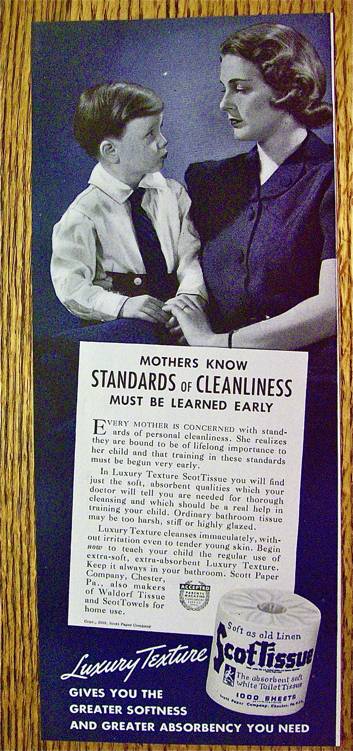 1939 Scottissue with Woman and Little Boy