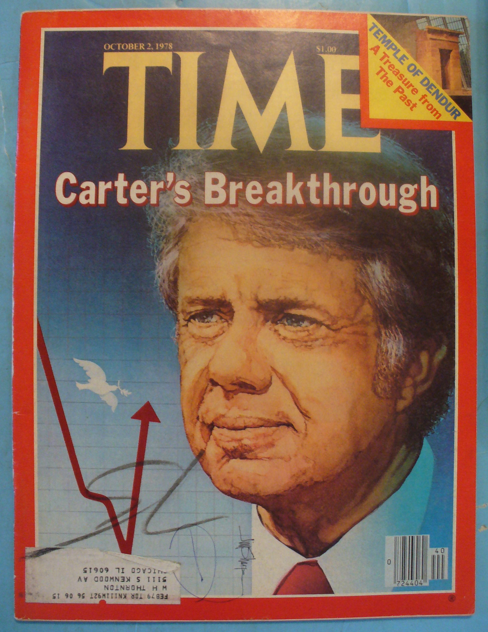 Time Magazine - October 2, 1978 Carter Breakthrough