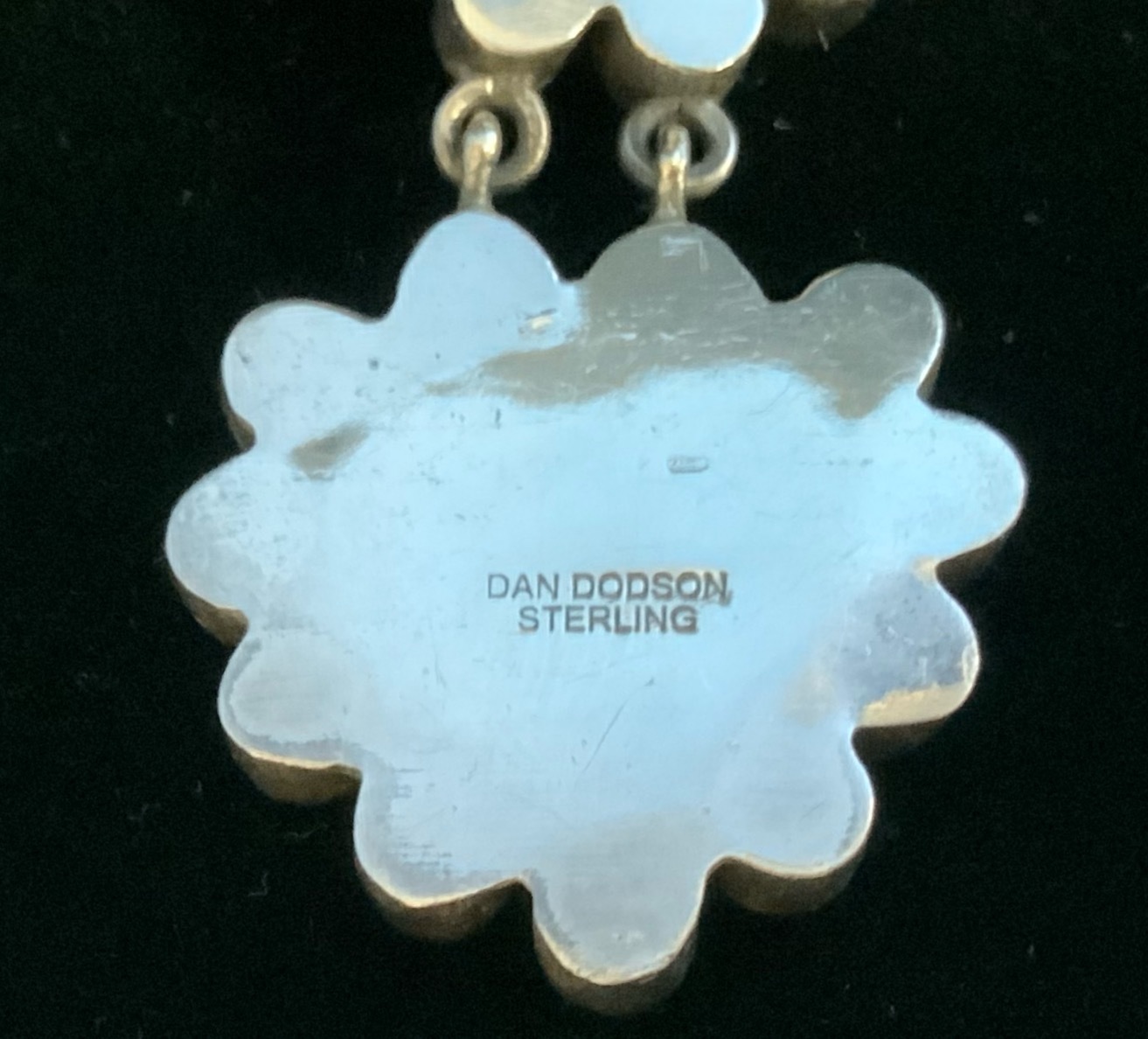Dan Dodson Sterling Silver Jasper Lapis Clip Earrings