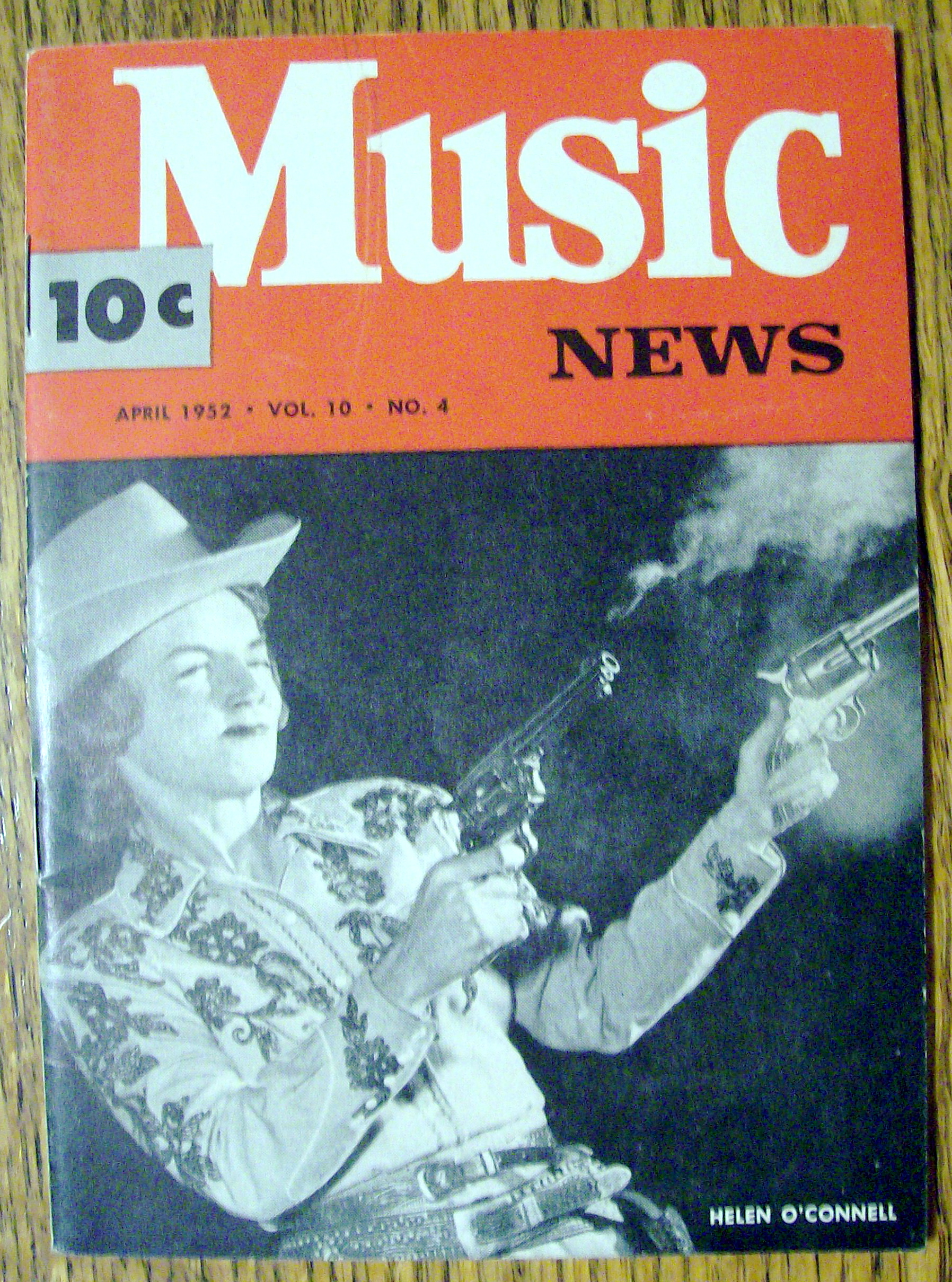 Music News Magazine-April 1952-Helen O'Connell