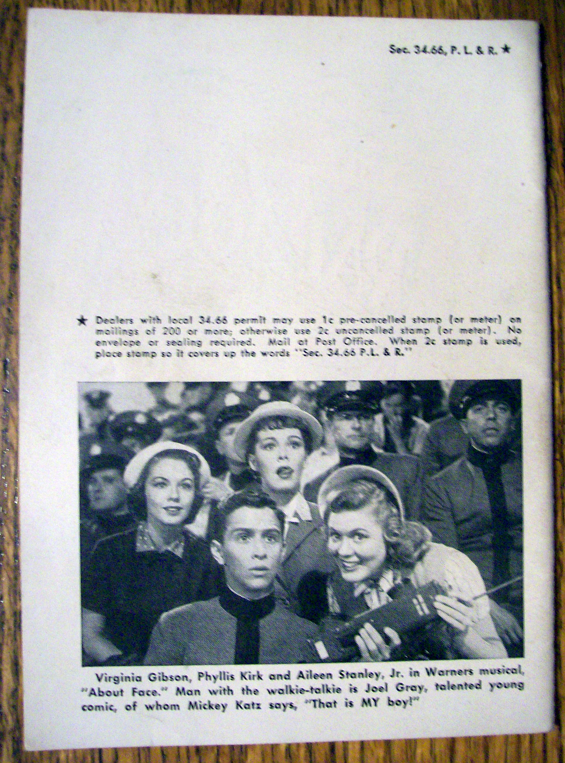 Music News Magazine-April 1952-Helen O'Connell