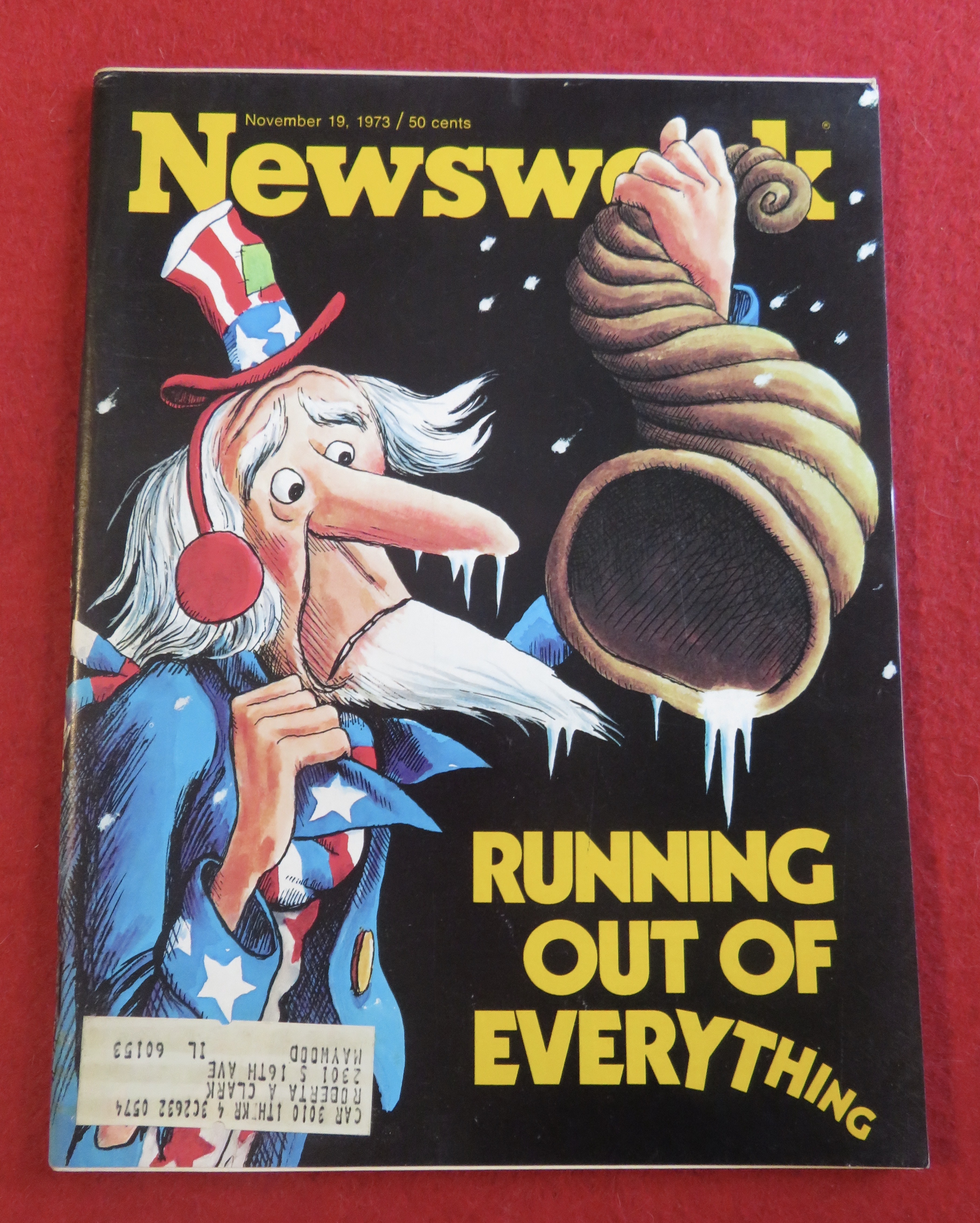 Newsweek Magazine November 19, 1973 Run Out Everything