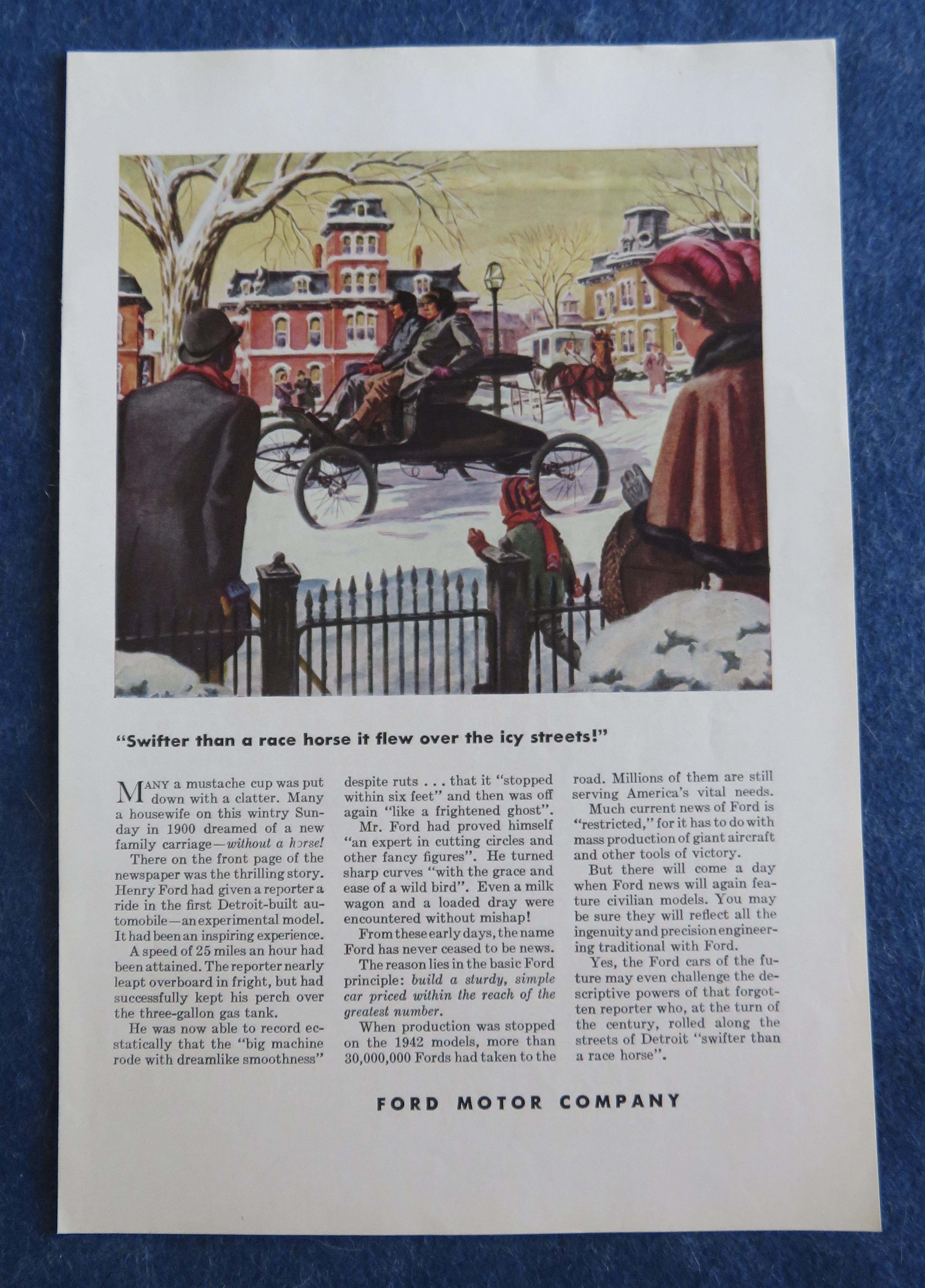 1944 Ford Motor Company with the Family Carriage