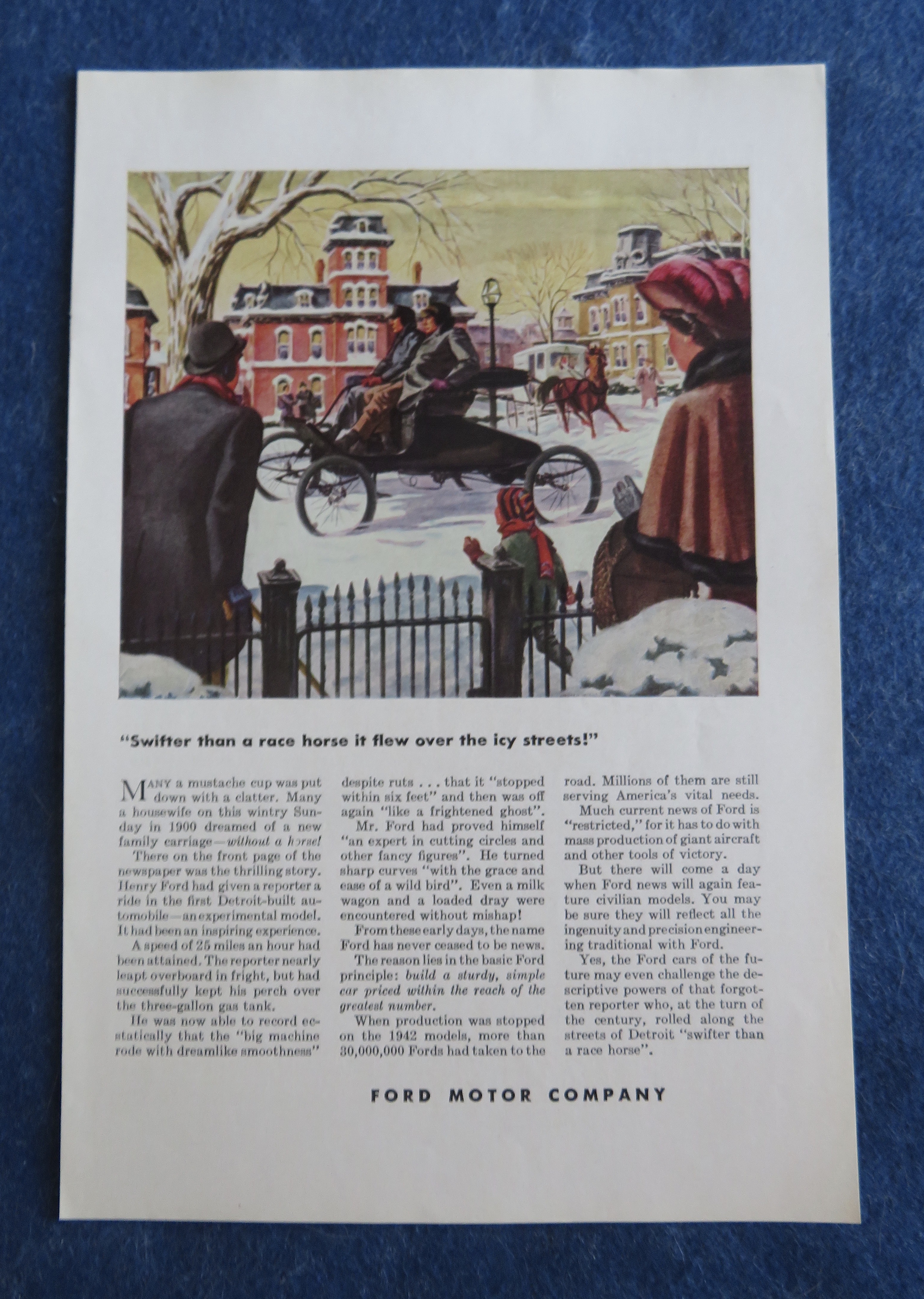 1944 Ford Motor Company with the Family Carriage