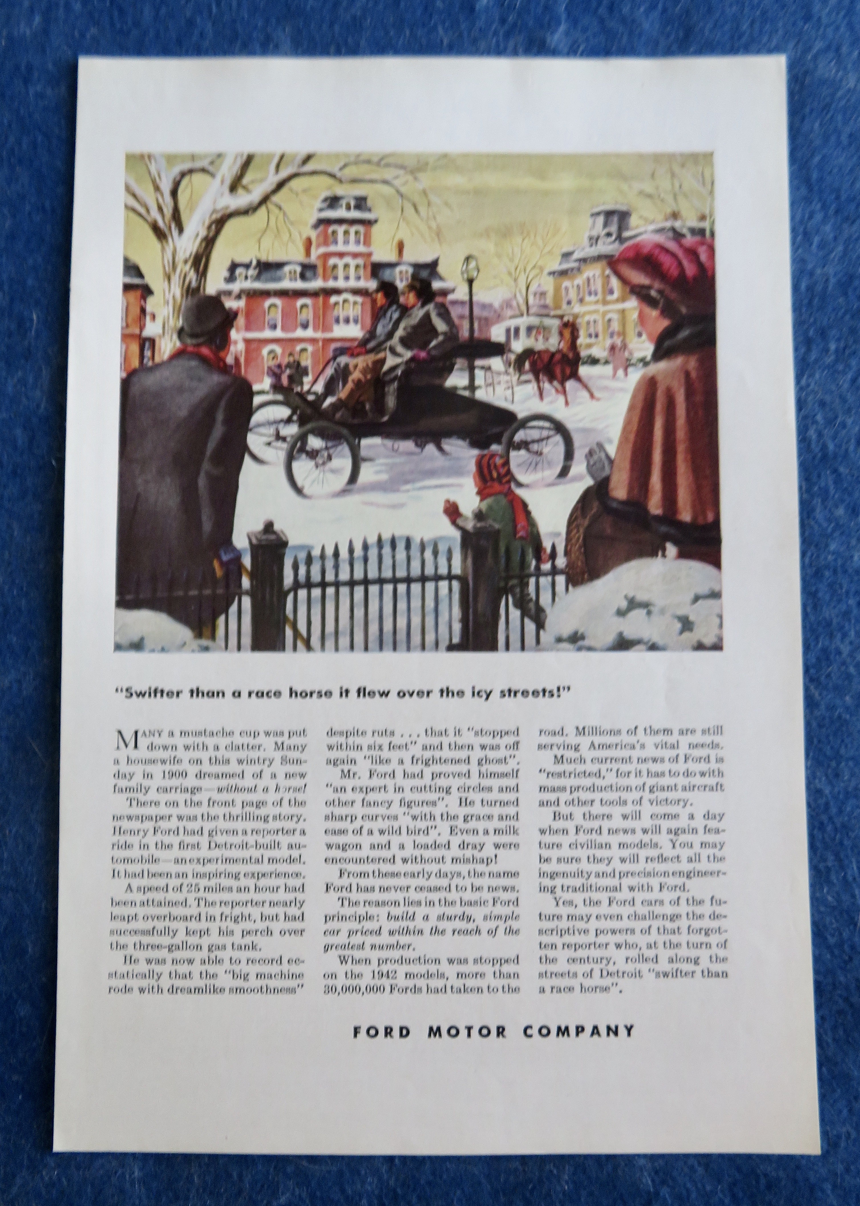 1944 Ford Motor Company with the Family Carriage