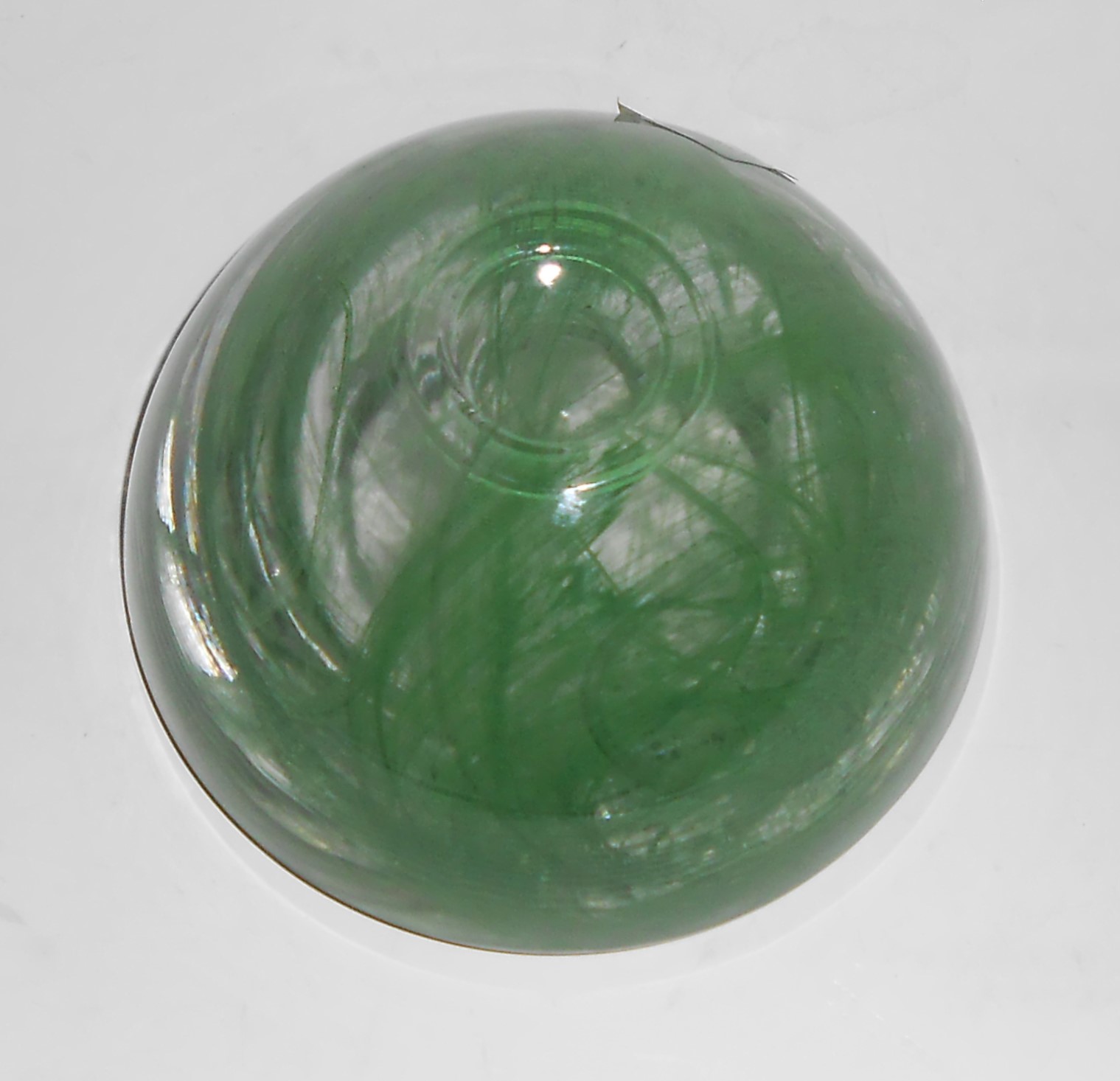 KristalKolor - Kosta Boda Copy Art Glass Green Swirl w/