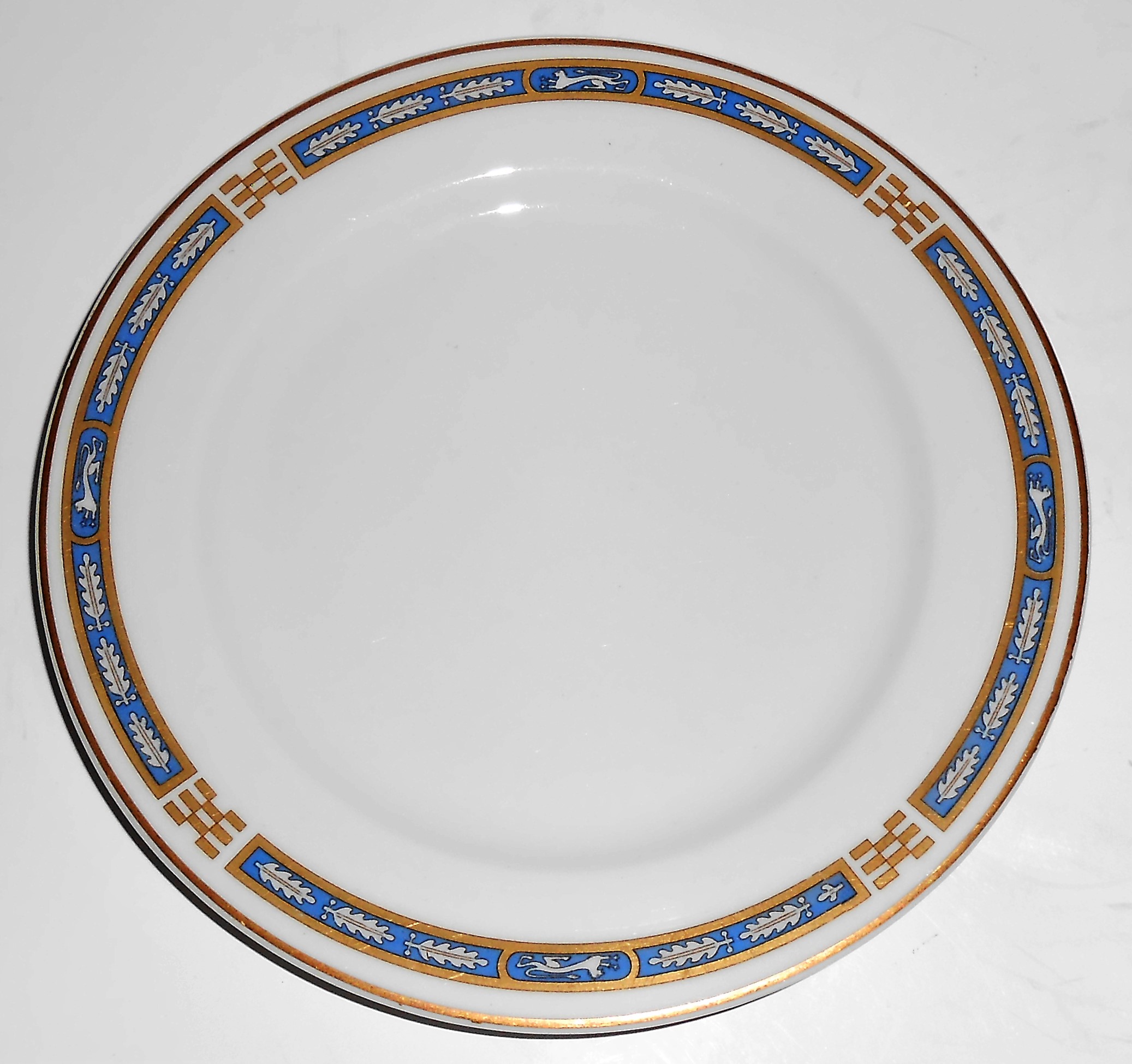 Syracuse China Blue Mistic w/Gold Bread Plate
