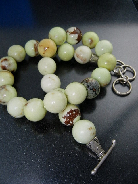 Cryspress Beads Necklace 20mm Silver Toggle Clasp