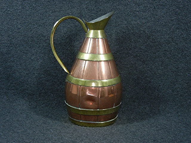 Copper & Brass Pitcher Garanti Villedieu France