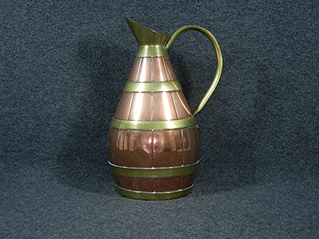 Copper & Brass Pitcher Garanti Villedieu France