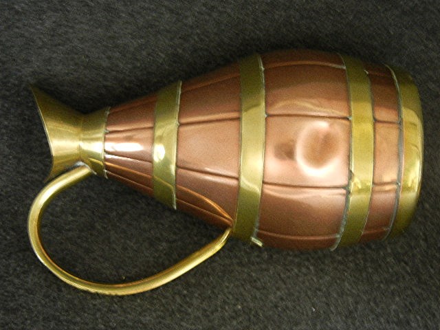 Copper & Brass Pitcher Garanti Villedieu France