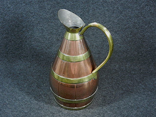 Copper & Brass Pitcher Garanti Villedieu France