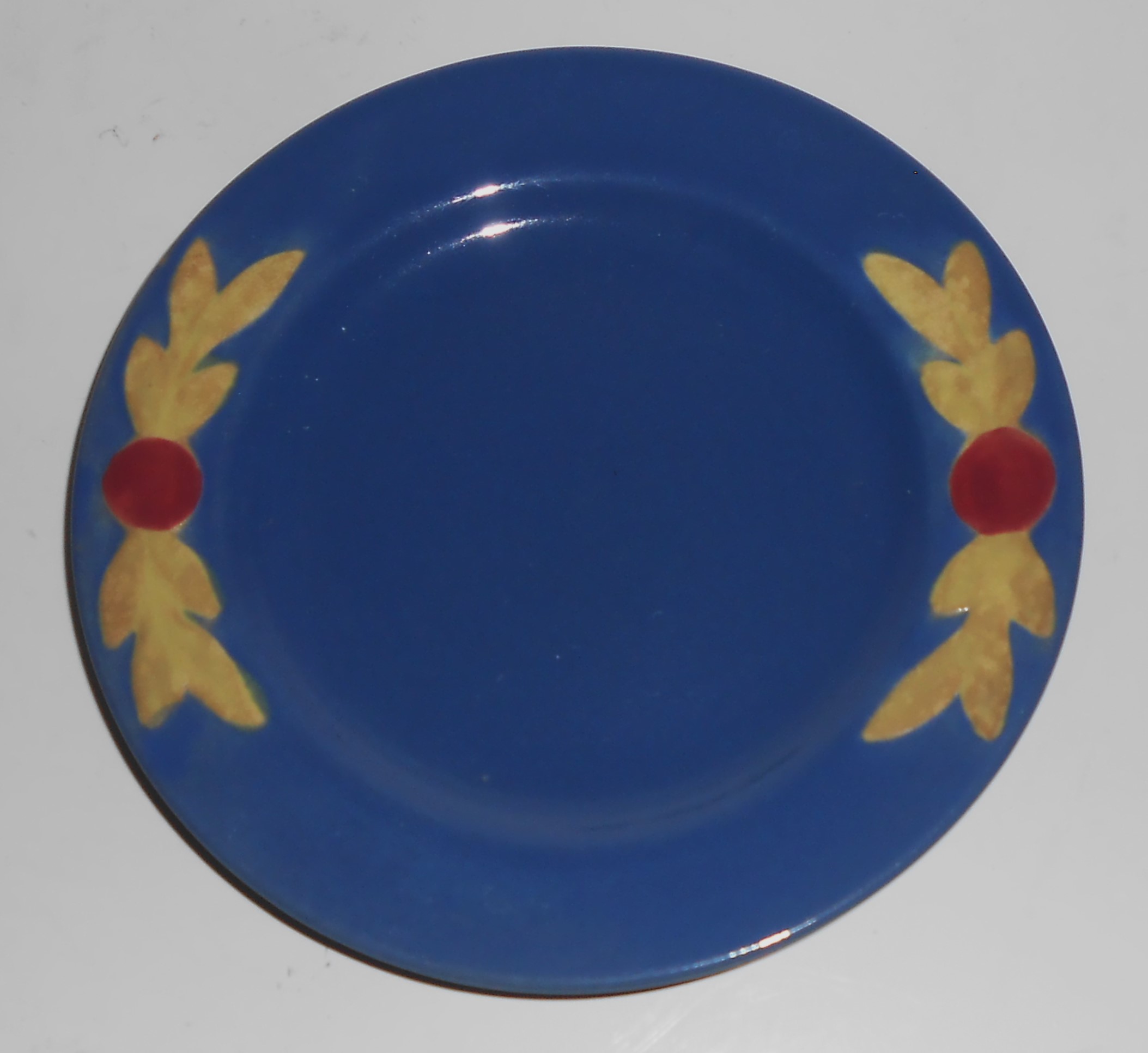 Vintage Coors Pottery Rosebud Blue 6'' Plate #2