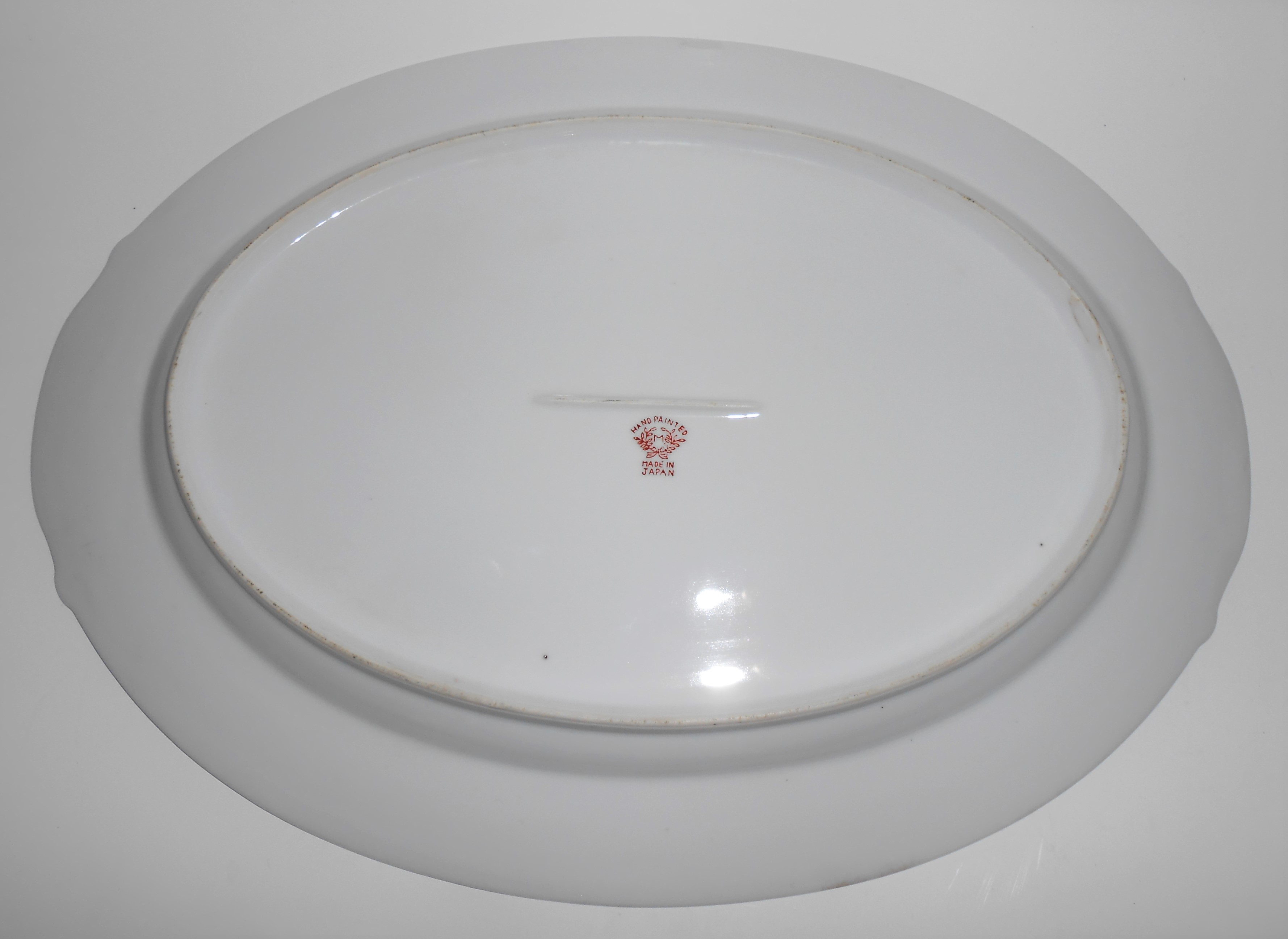 Noritake Porcelain Morimura China River Bridge Huts Mt